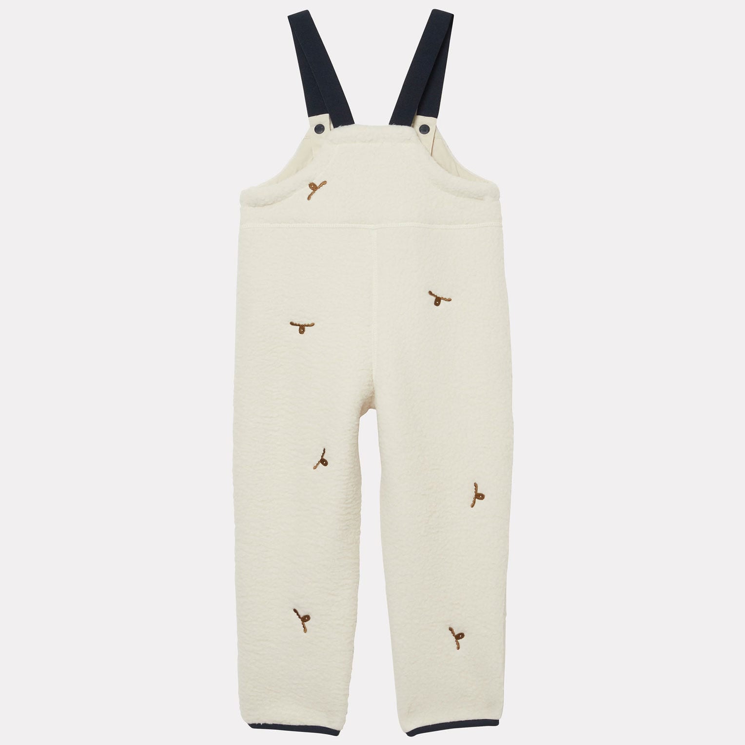 Kids’ Frosty Pile Bib Pants - 034 CREAM EMB