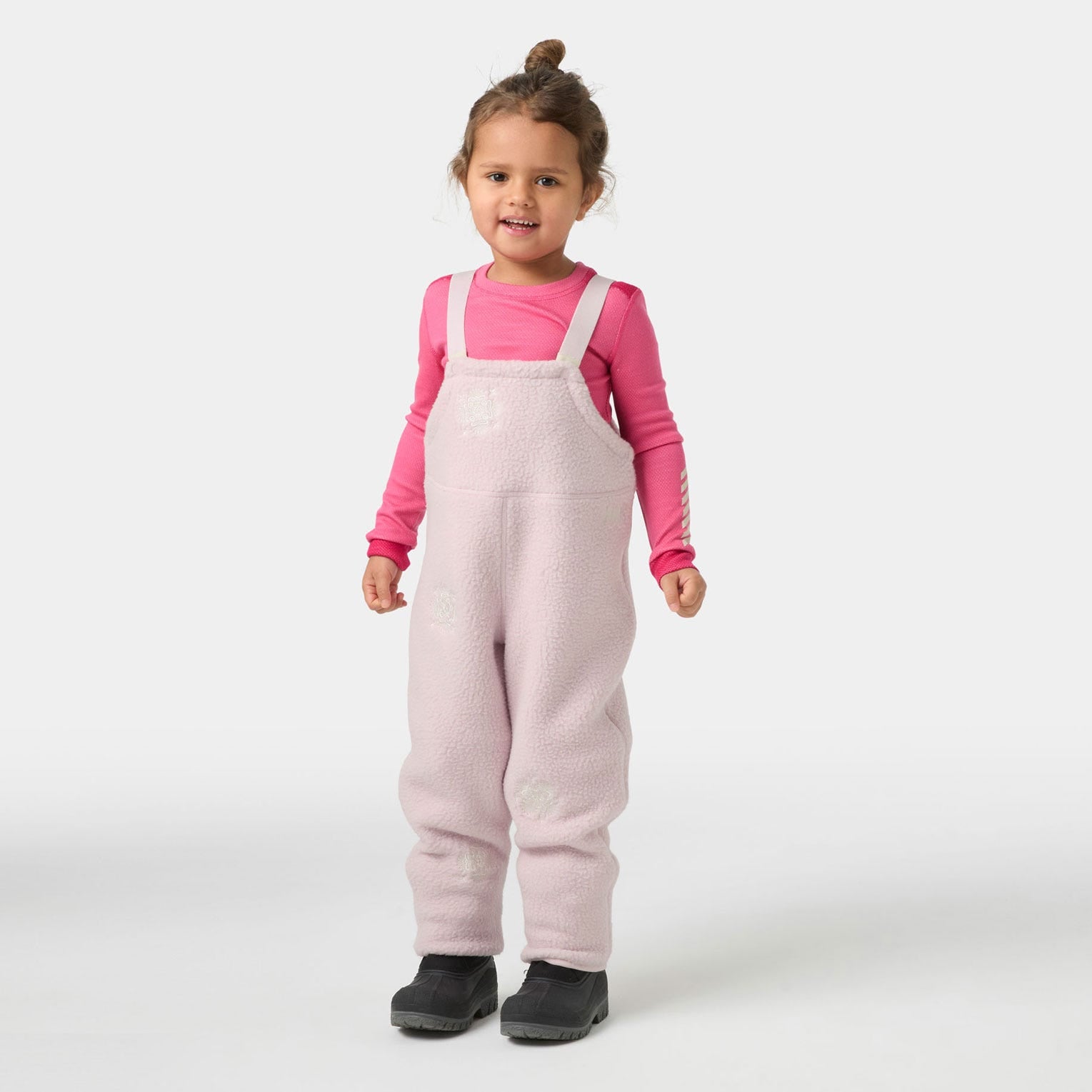 Kids’ Frosty Pile Bib Pants - 079 PINKSHAKE E
