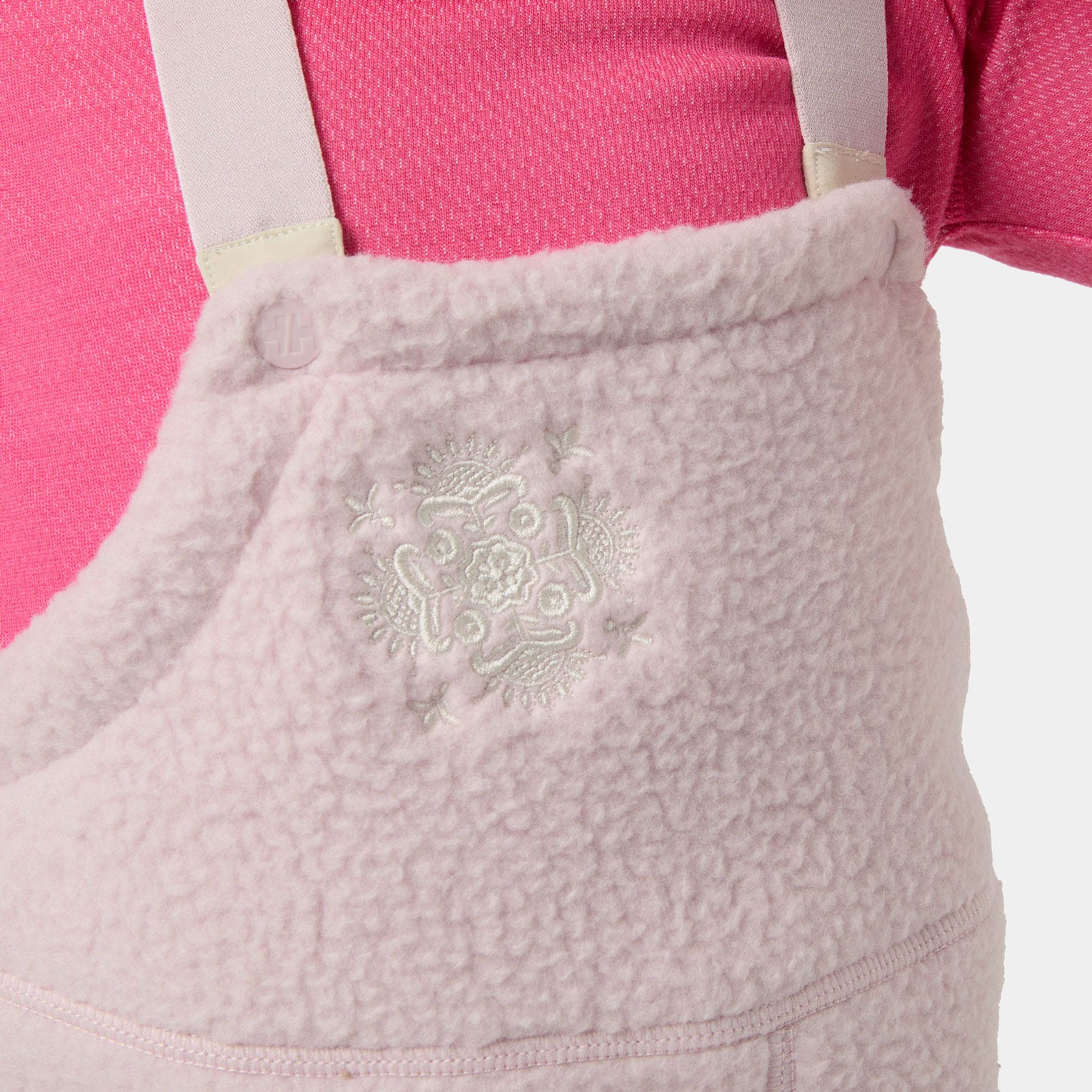 Kids’ Frosty Pile Bib Pants - 079 PINKSHAKE E