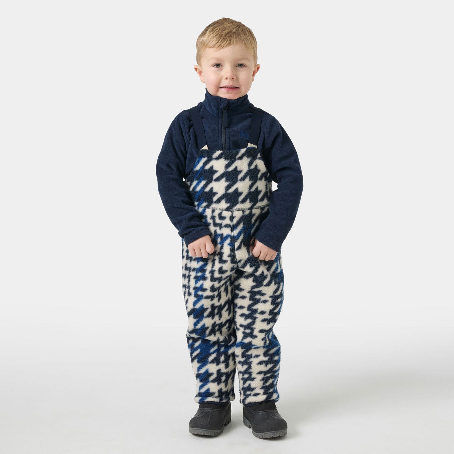 Kids’ Frosty Pile Bib Pants - 598 NAVY AOP