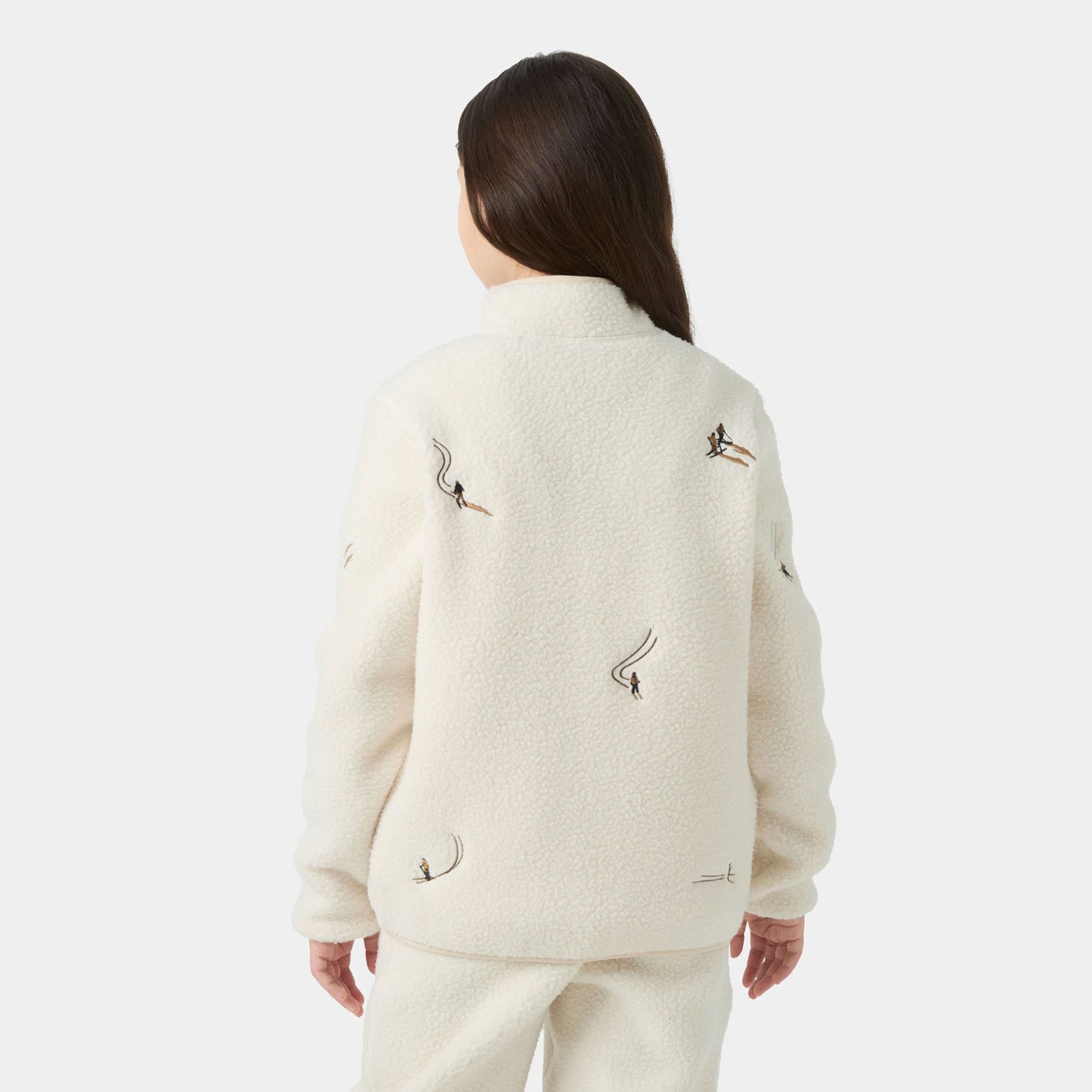 Juniors’ Frosty Pile Jacket - 035 CREAM EMB