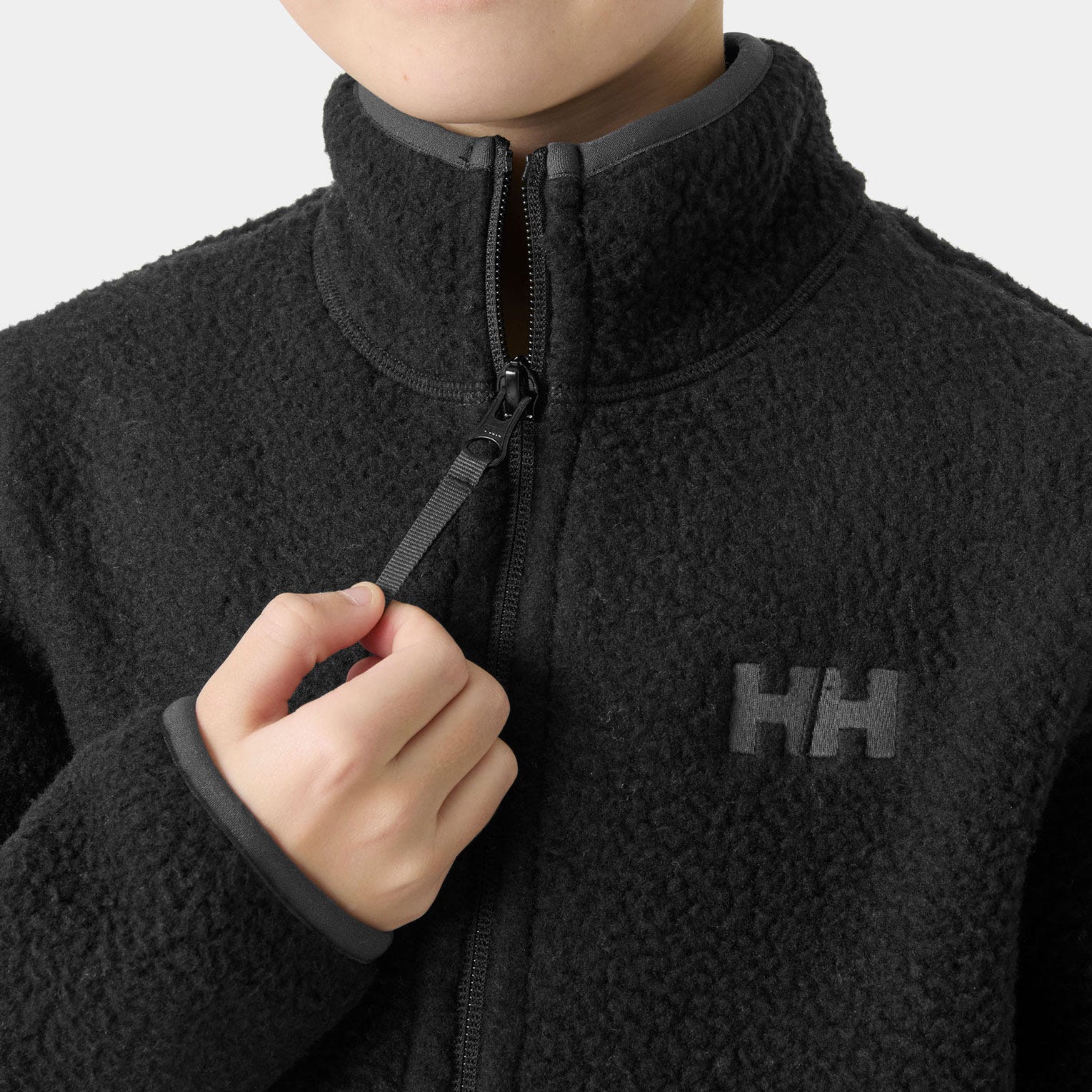 Juniors’ Frosty Pile Jacket - 990 BLACK