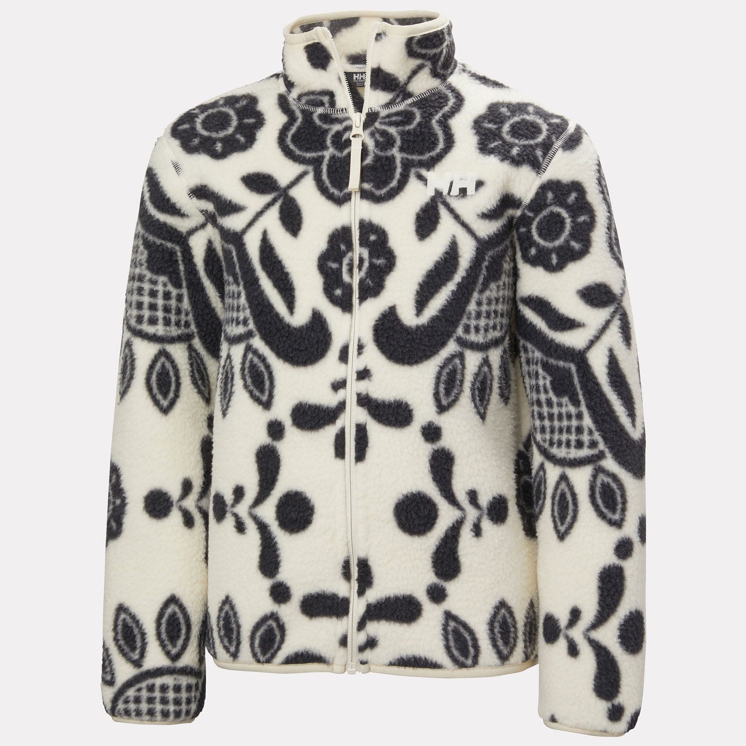 Juniors’ Frosty Pile Jacket - 991 BLACK/CREAM