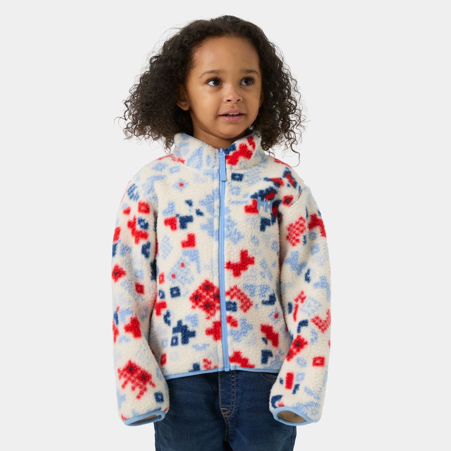 Kids’ Frosty Pile Jacket - 035 CREAM AOP