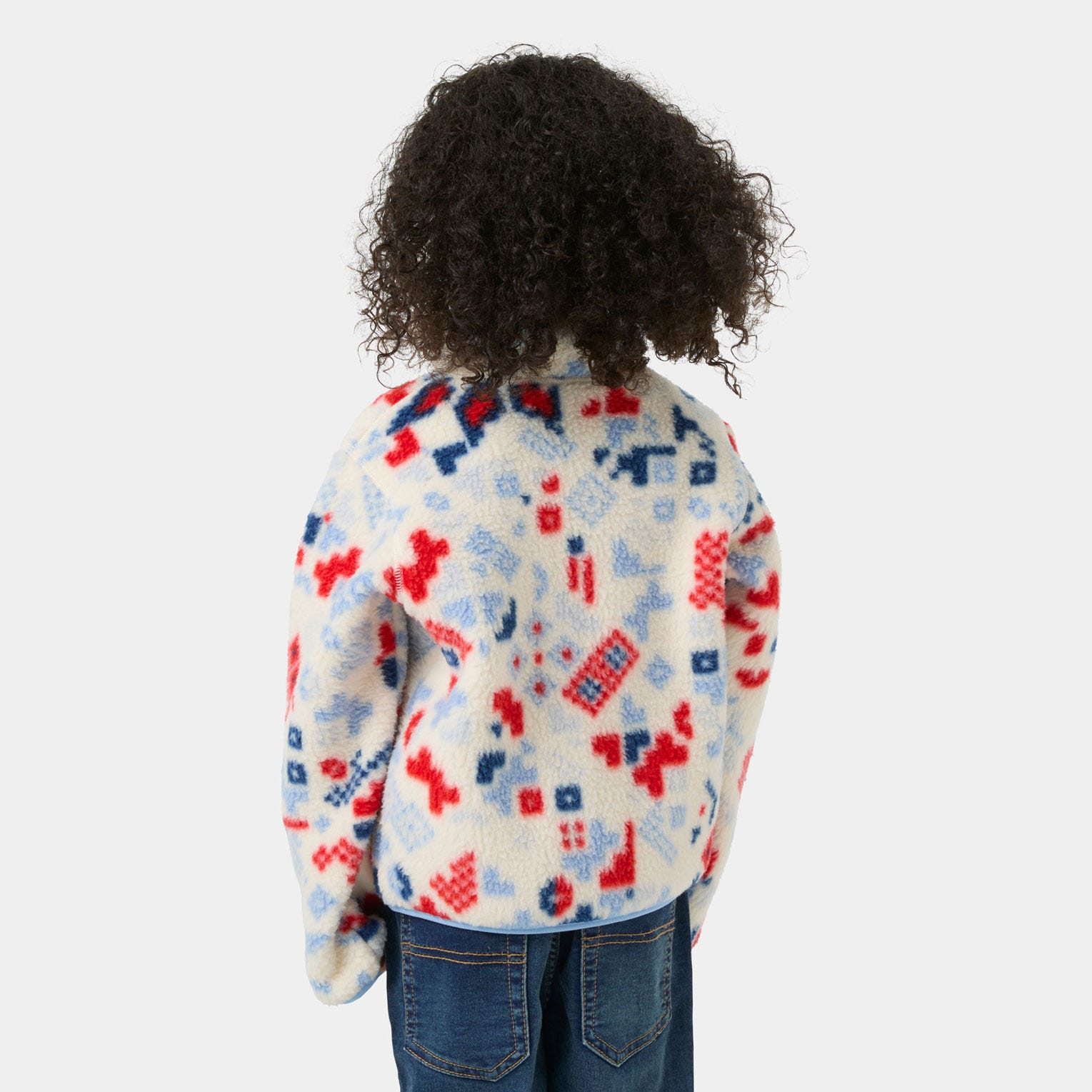 Kids’ Frosty Pile Jacket - 035 CREAM AOP