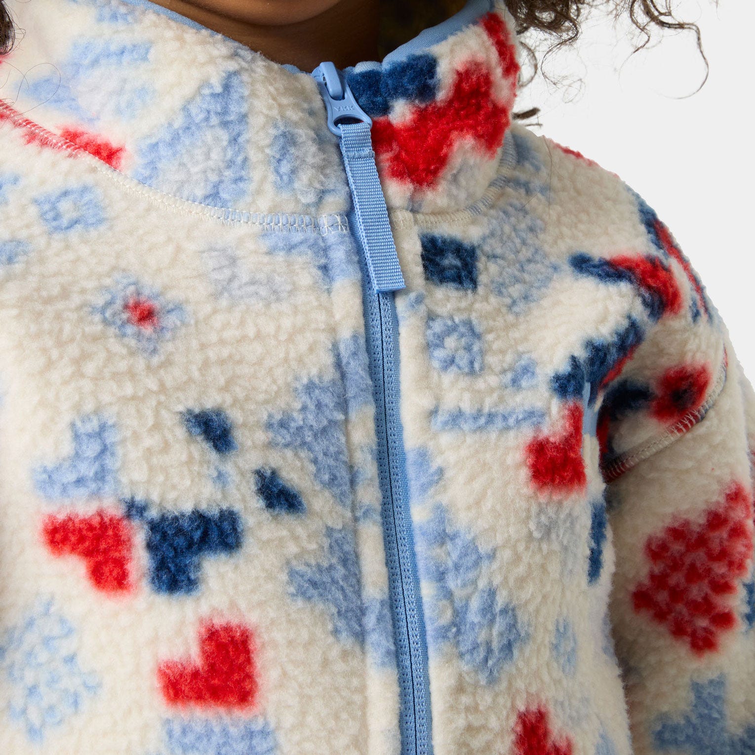 Kids’ Frosty Pile Jacket - 035 CREAM AOP