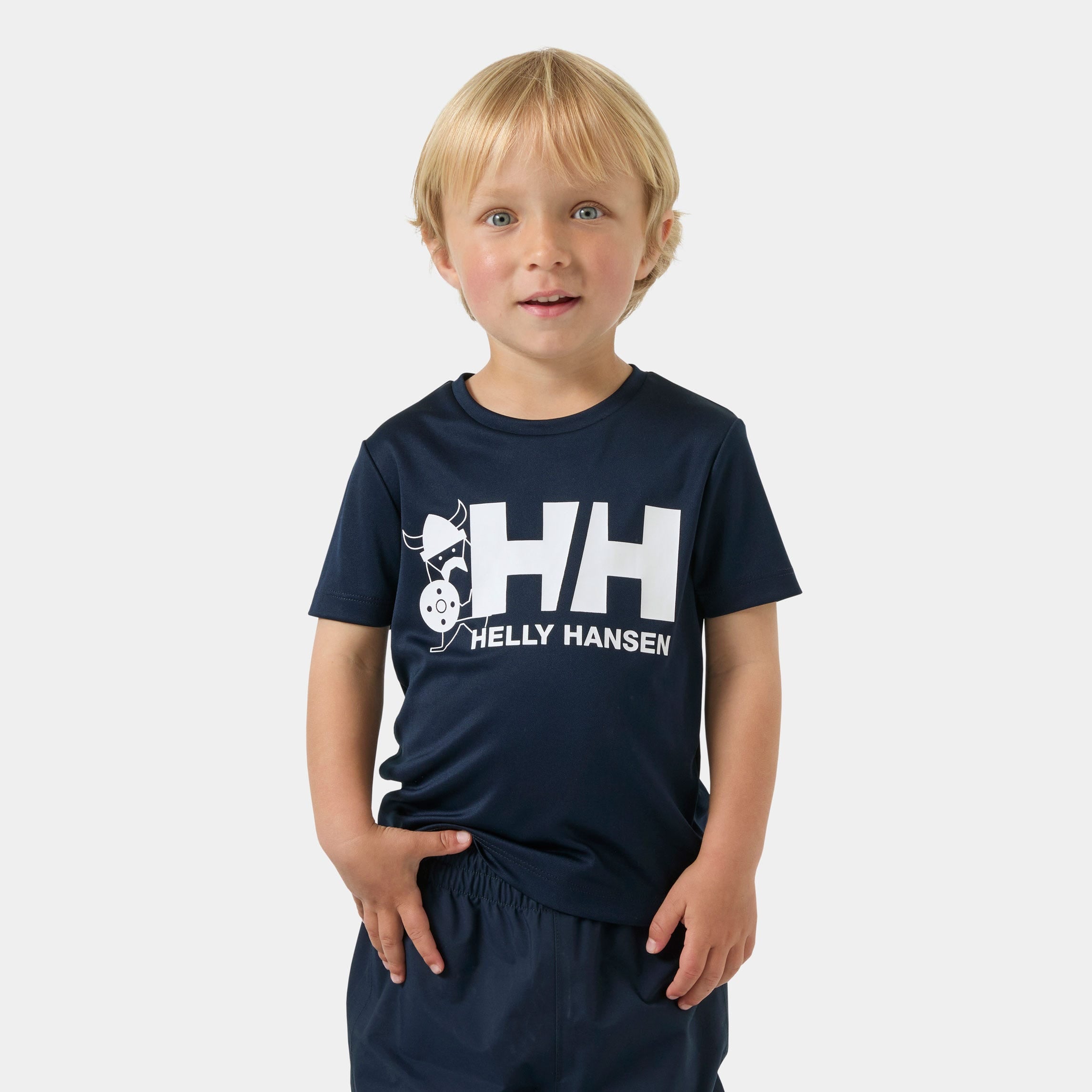 Kids' HH Tech Graphic T-Shirt - 598 NAVY