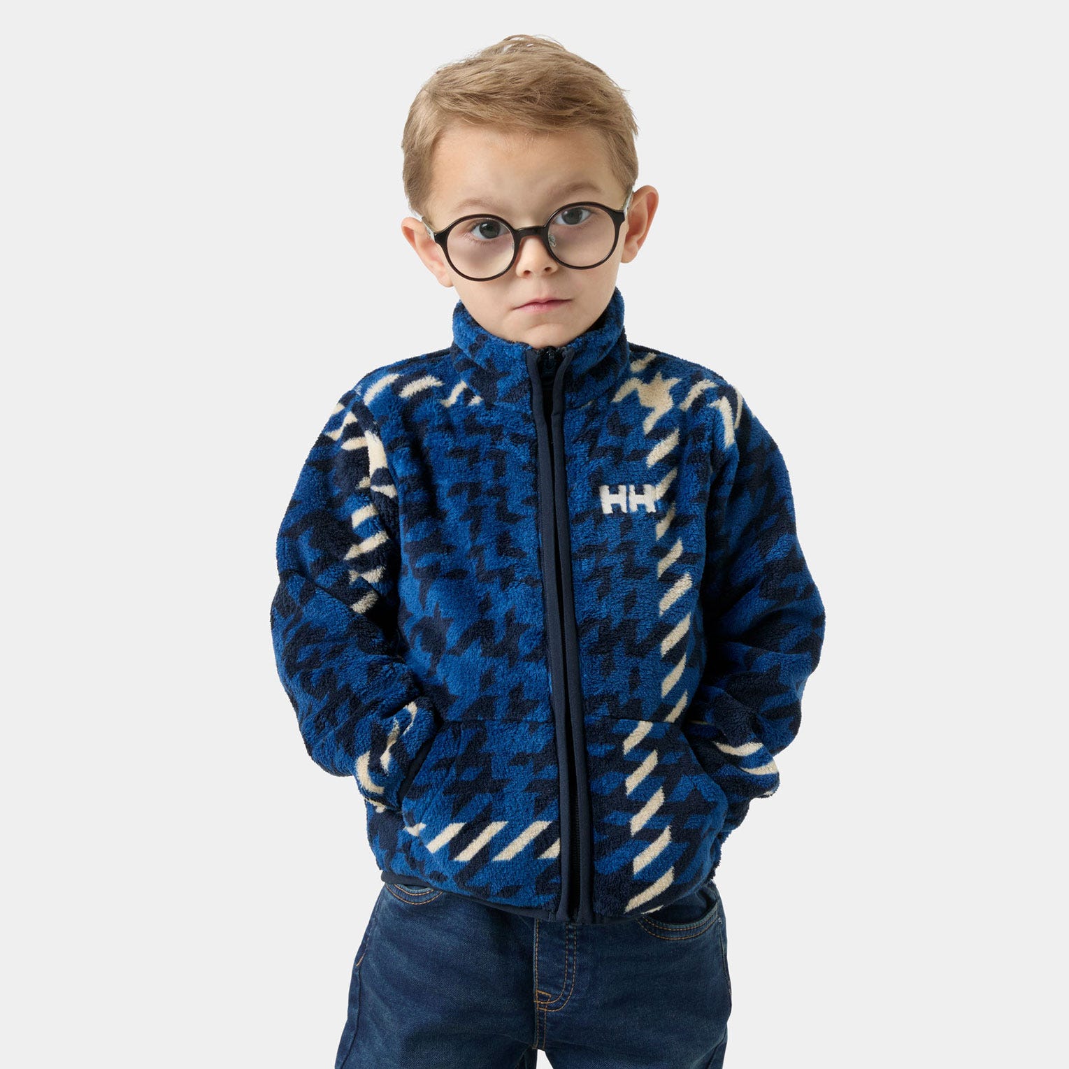 Kids' Chill Fleece Jacket - 598 NAVY AOP