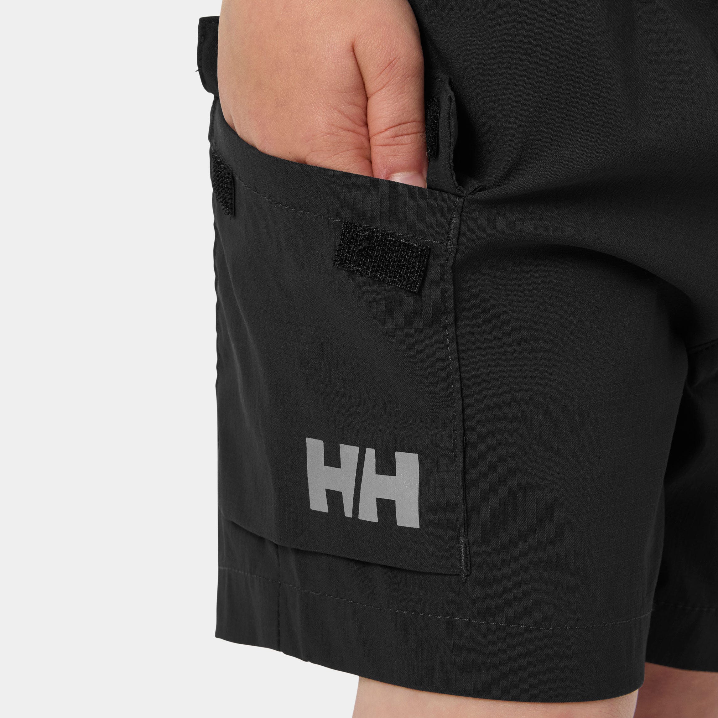 Kids' HH Quick Dry Cargo Shorts - 980 EBONY
