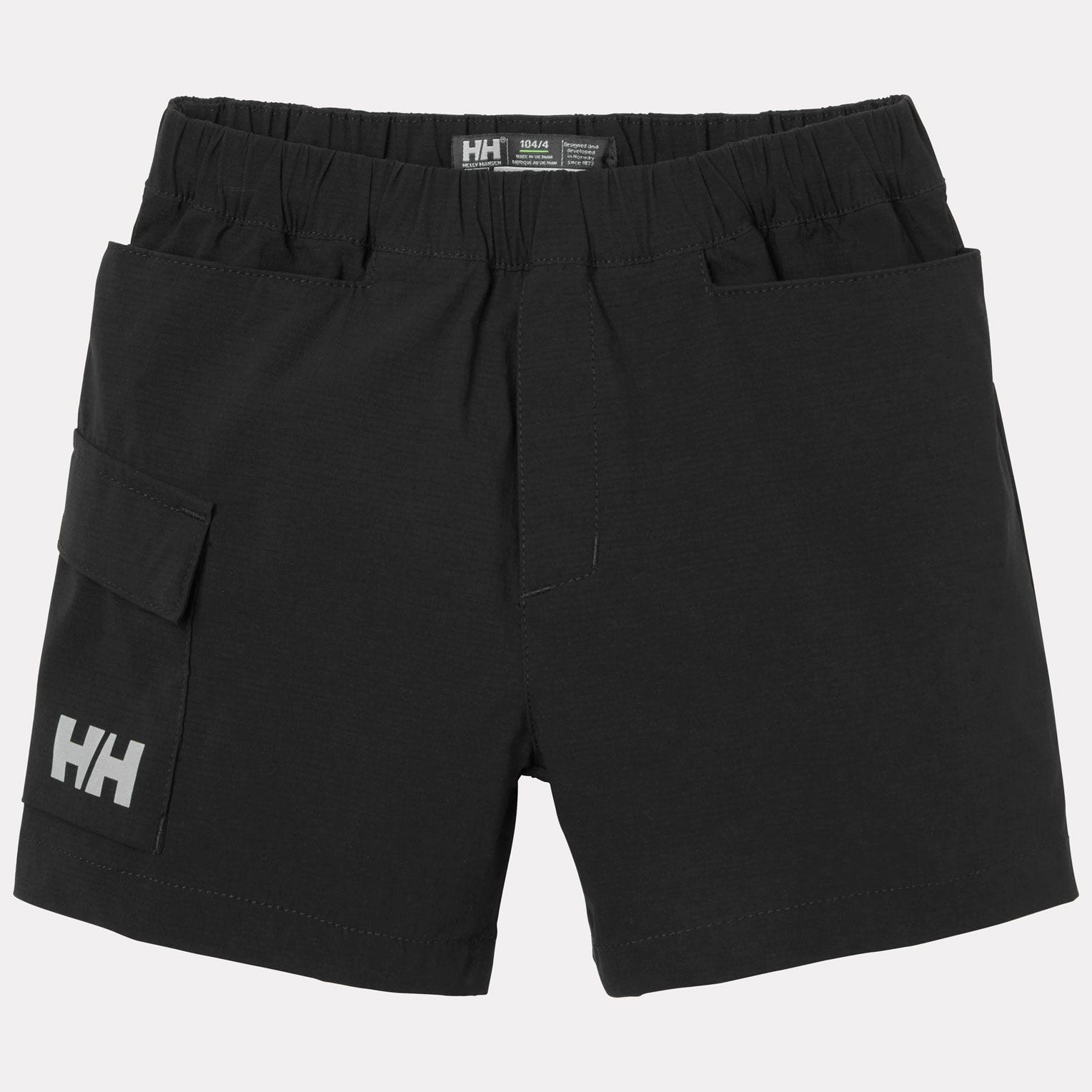 Kids' HH Quick Dry Cargo Shorts - 980 EBONY