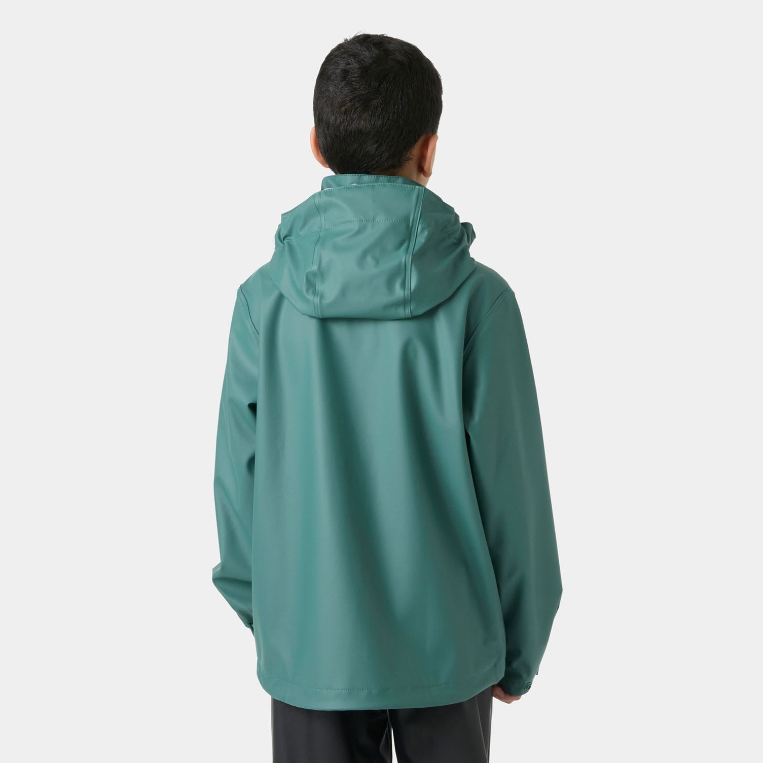 Juniors' Moss Rain Jacket - 494 OPAL GREEN