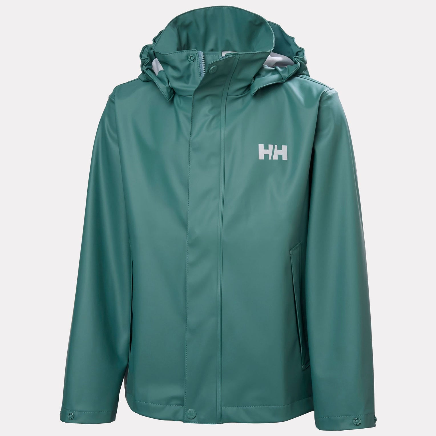 Juniors' Moss Rain Jacket - 494 OPAL GREEN