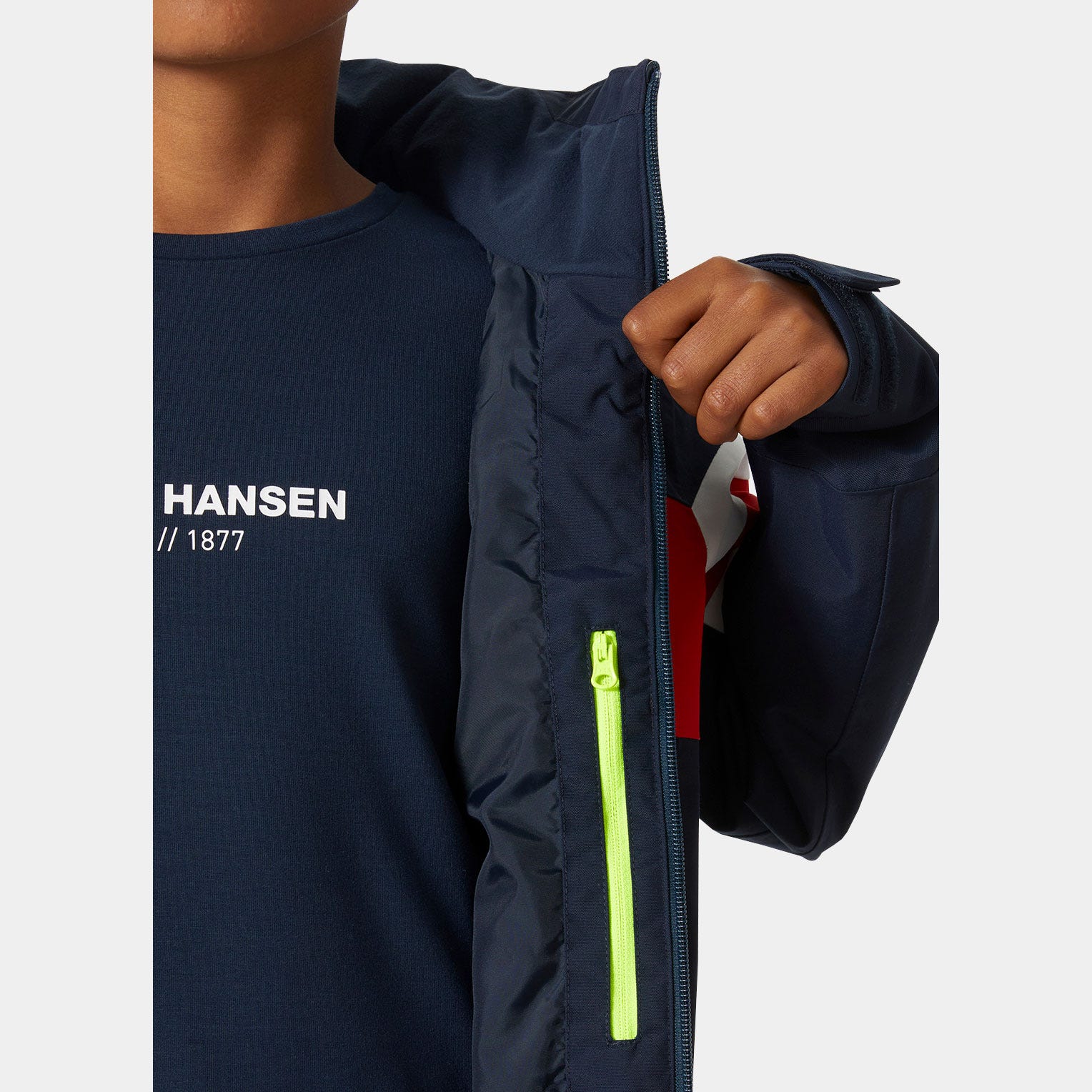Juniors' Salt 2 Sailing Jacket - 597 NAVY