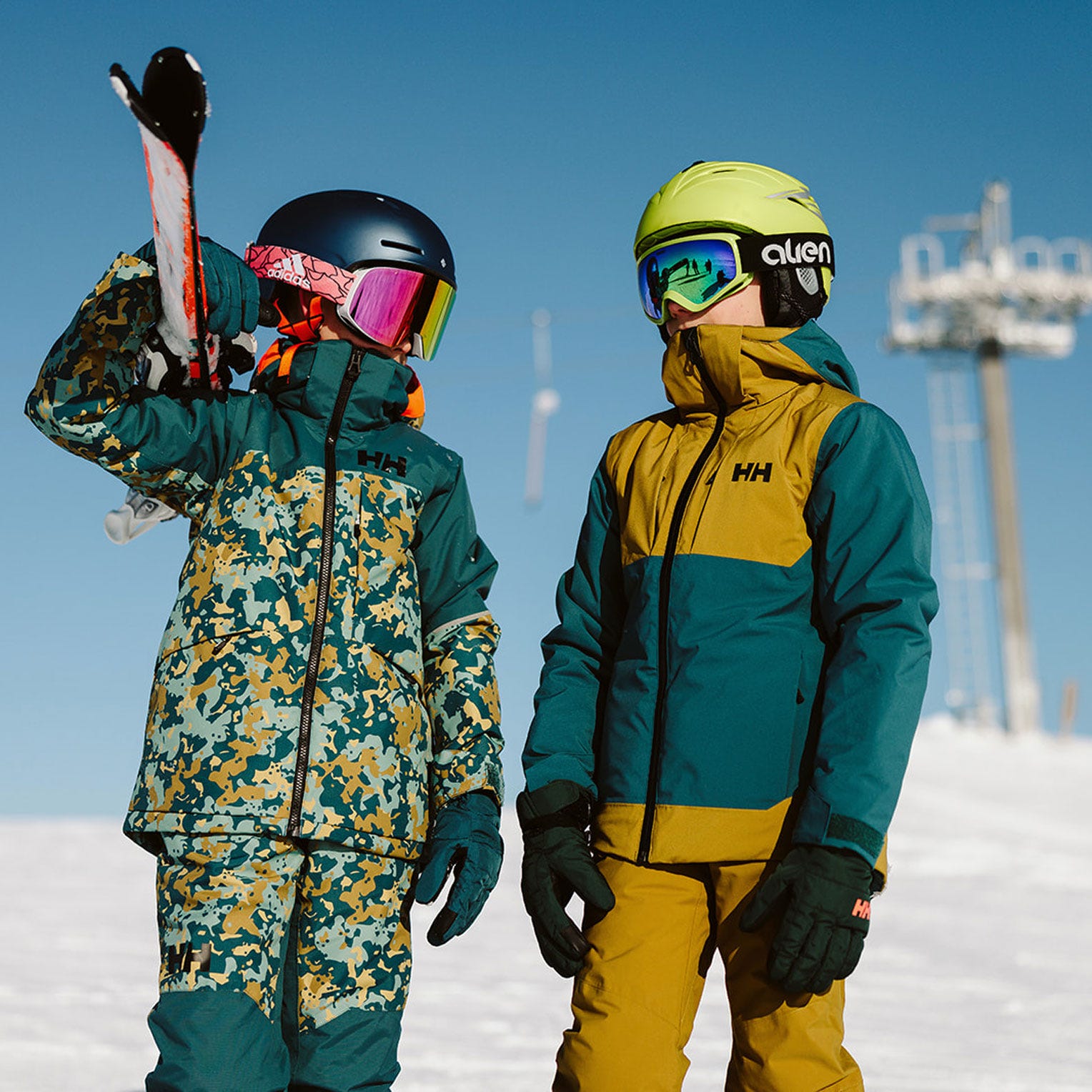 Juniors' Alpha Ski Jacket - 453 DARK CREEK