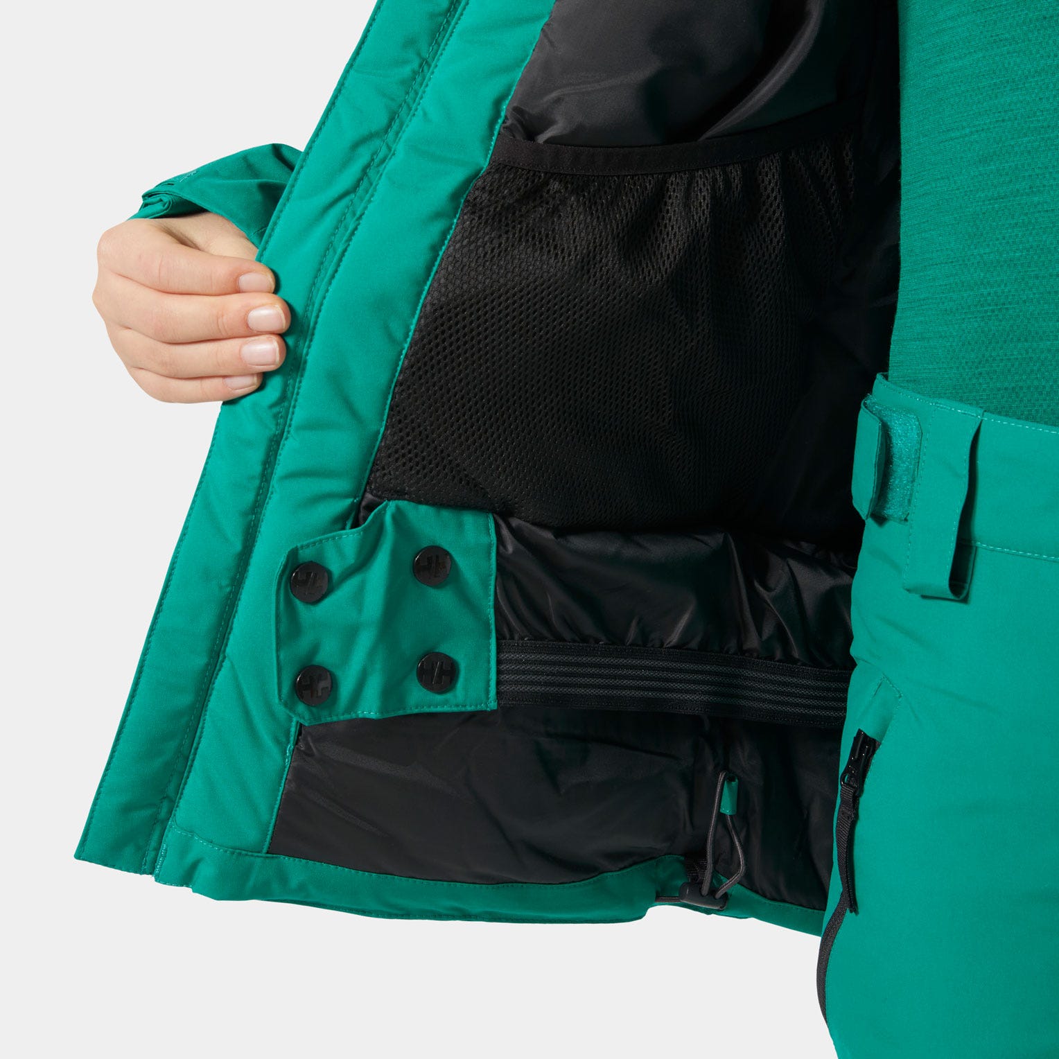 Juniors' Alpha Ski Jacket - 466 SIGNAL GREEN