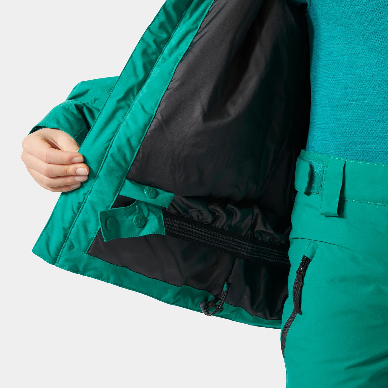 Juniors’ Quest Ski Jacket - 466 SIGNAL GREEN