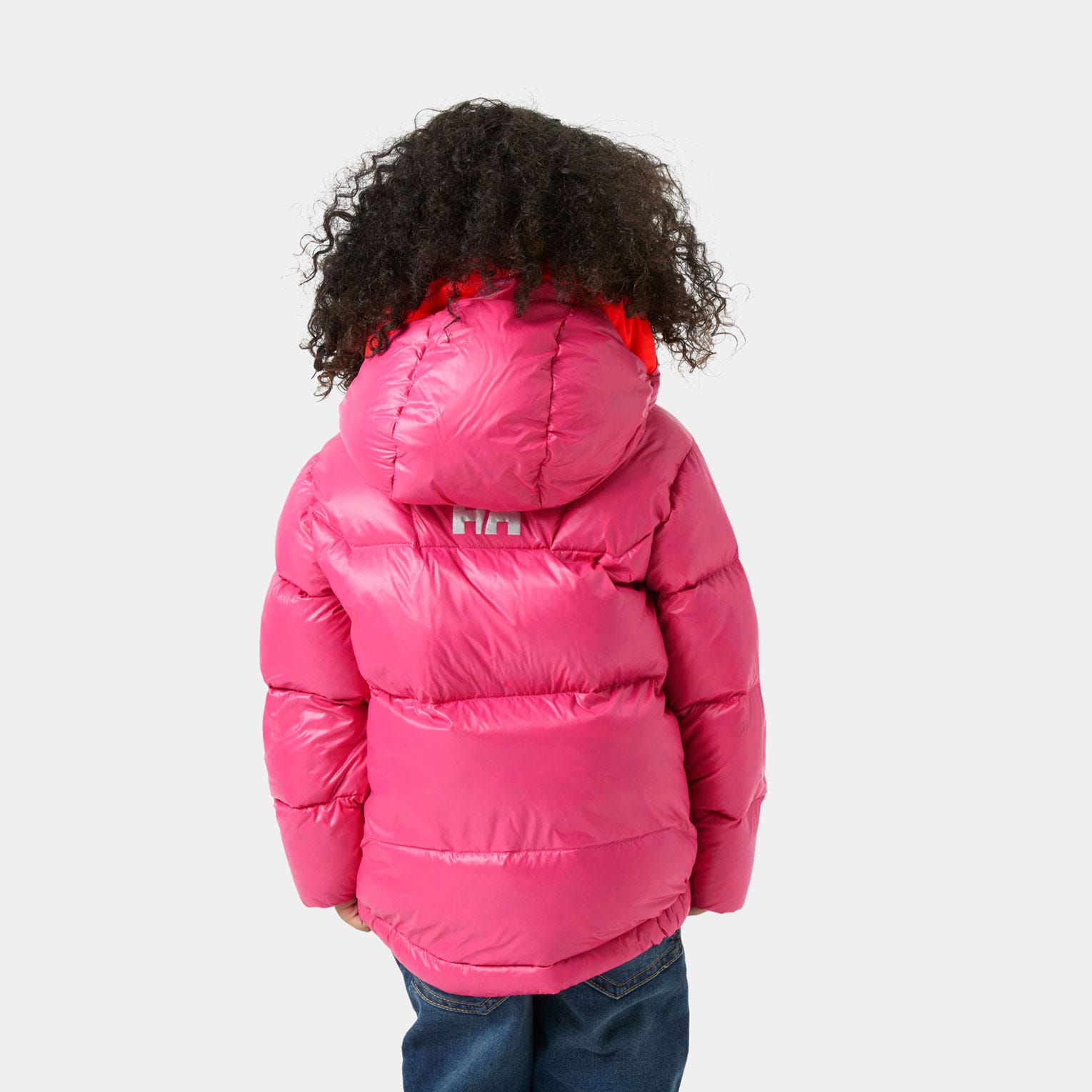 Kids’ Isfjord Down Winter Jacket - 074 HOT PINK