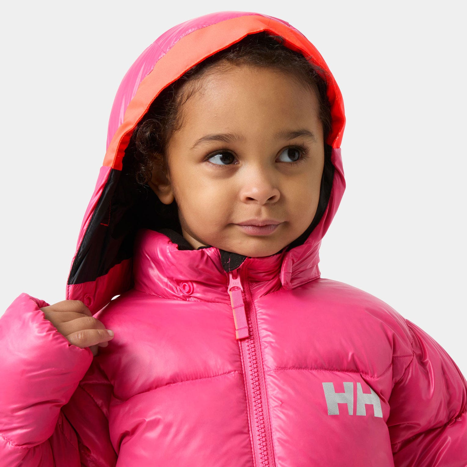 Kids’ Isfjord Down Winter Jacket - 074 HOT PINK