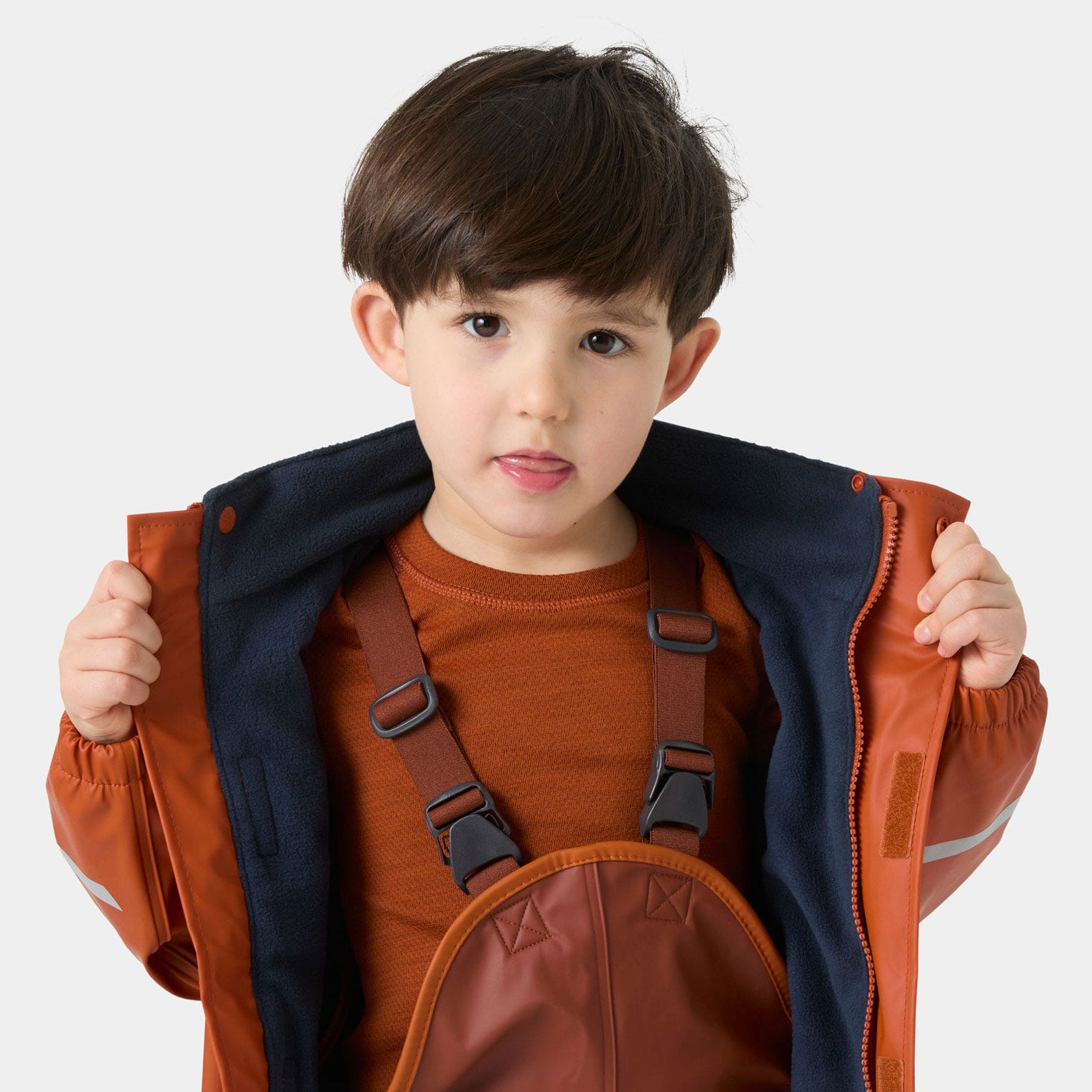 Kids’ Bergen Fleece-Lined Rain Set 2.0 - 301 IRON OXIDE