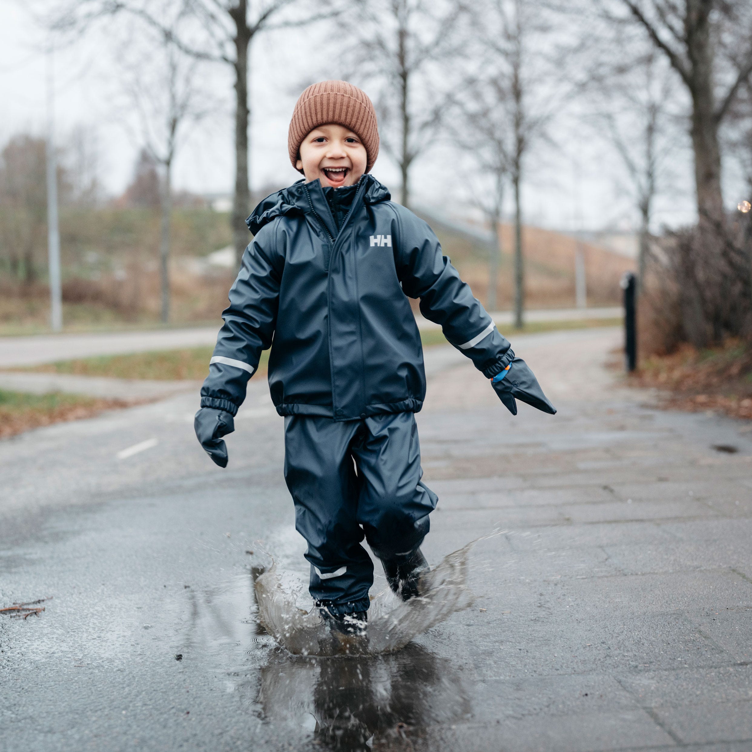 Kids’ Bergen Fleece-Lined Rain Set 2.0 - 598 NAVY