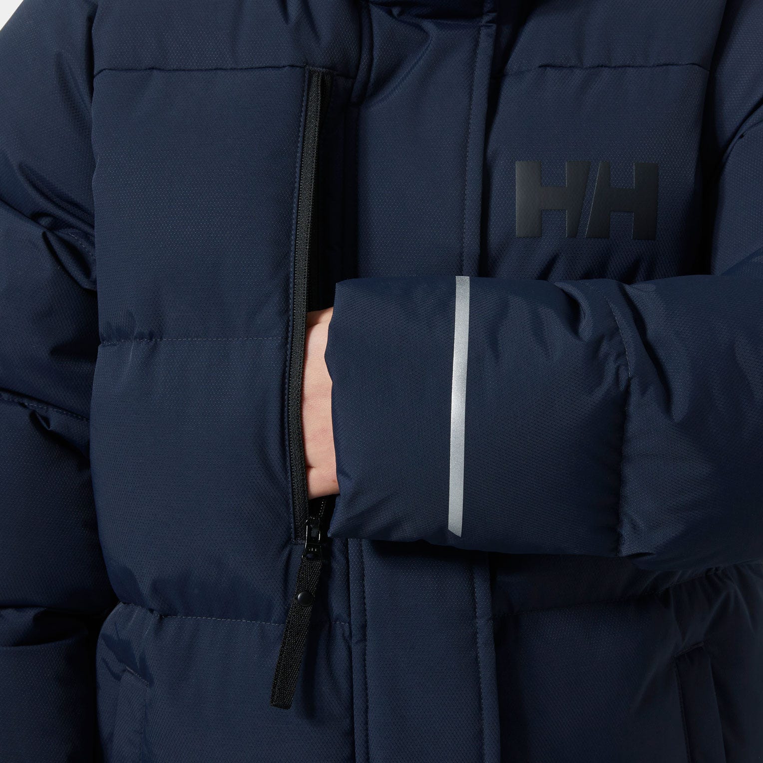 Juniors’ Adore Puffy Parka - 597 NAVY