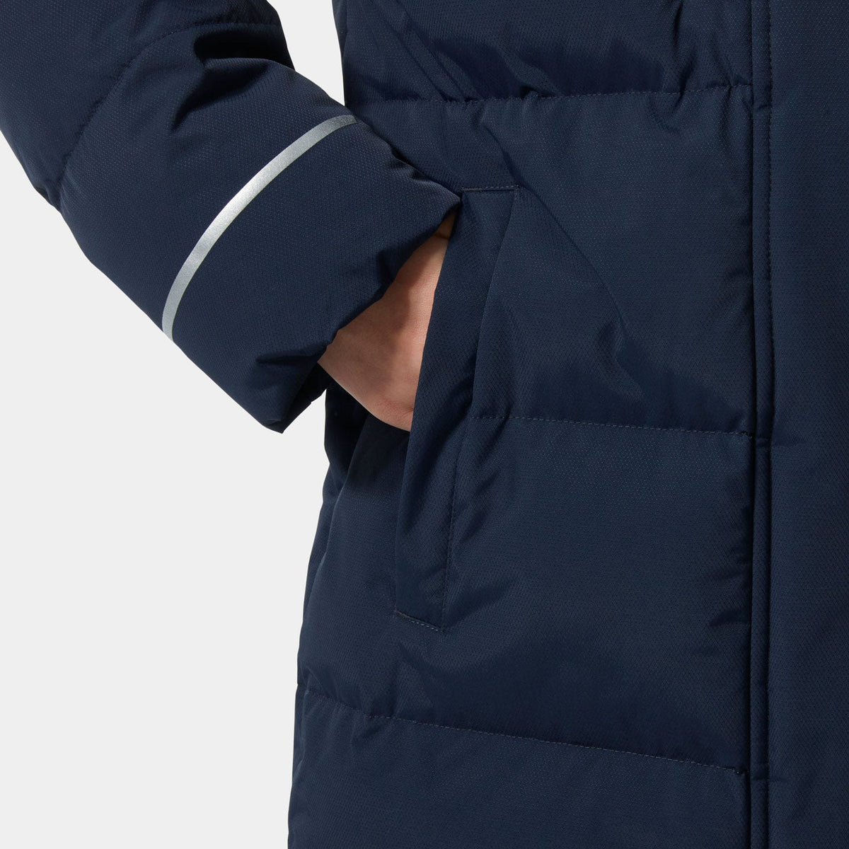 Juniors’ Adore Puffy Parka - 597 NAVY