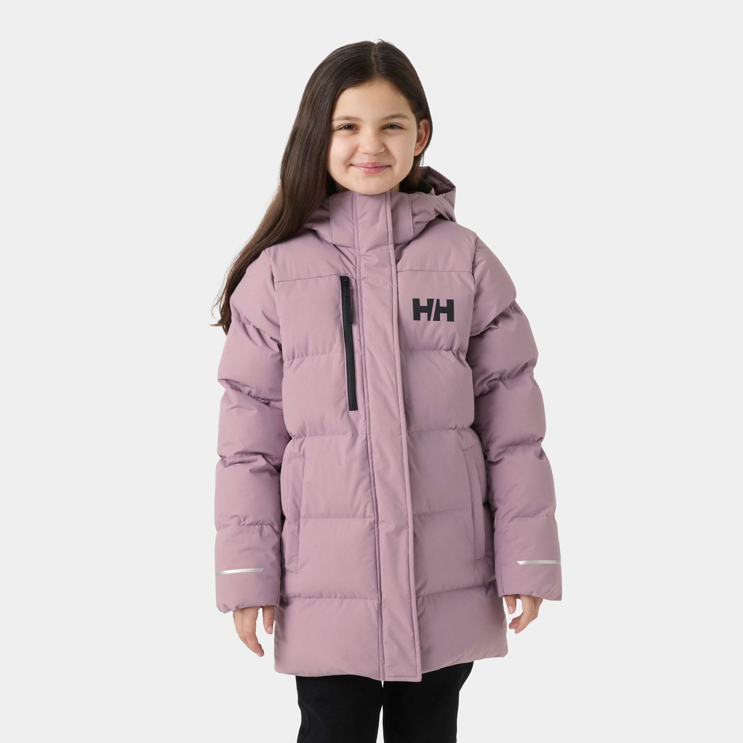 Juniors’ Adore Puffy Parka - 676 PURPLE CLAY