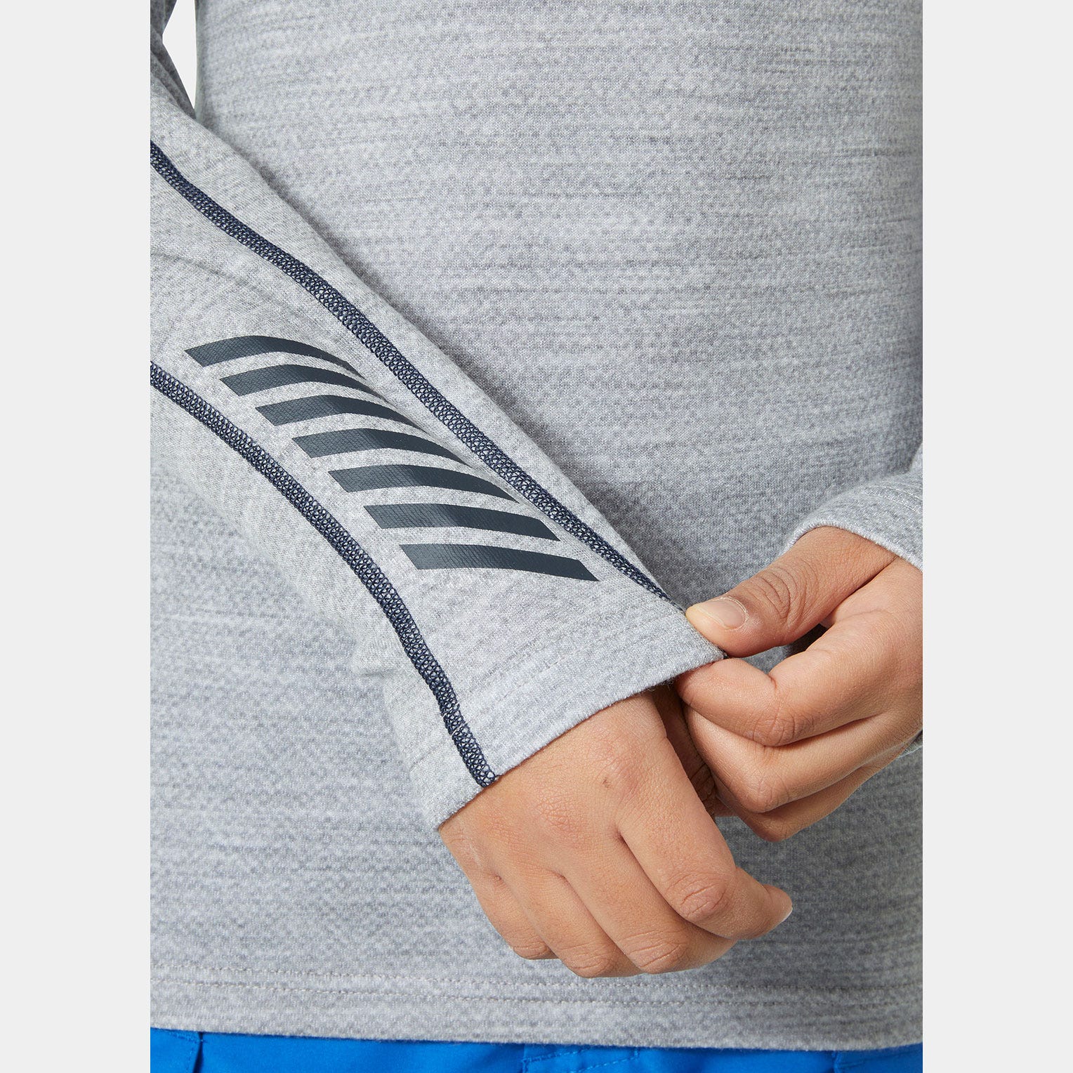 Juniors' LIFA® Merino Base Layer Crew Top - 949 GREY MELANGE