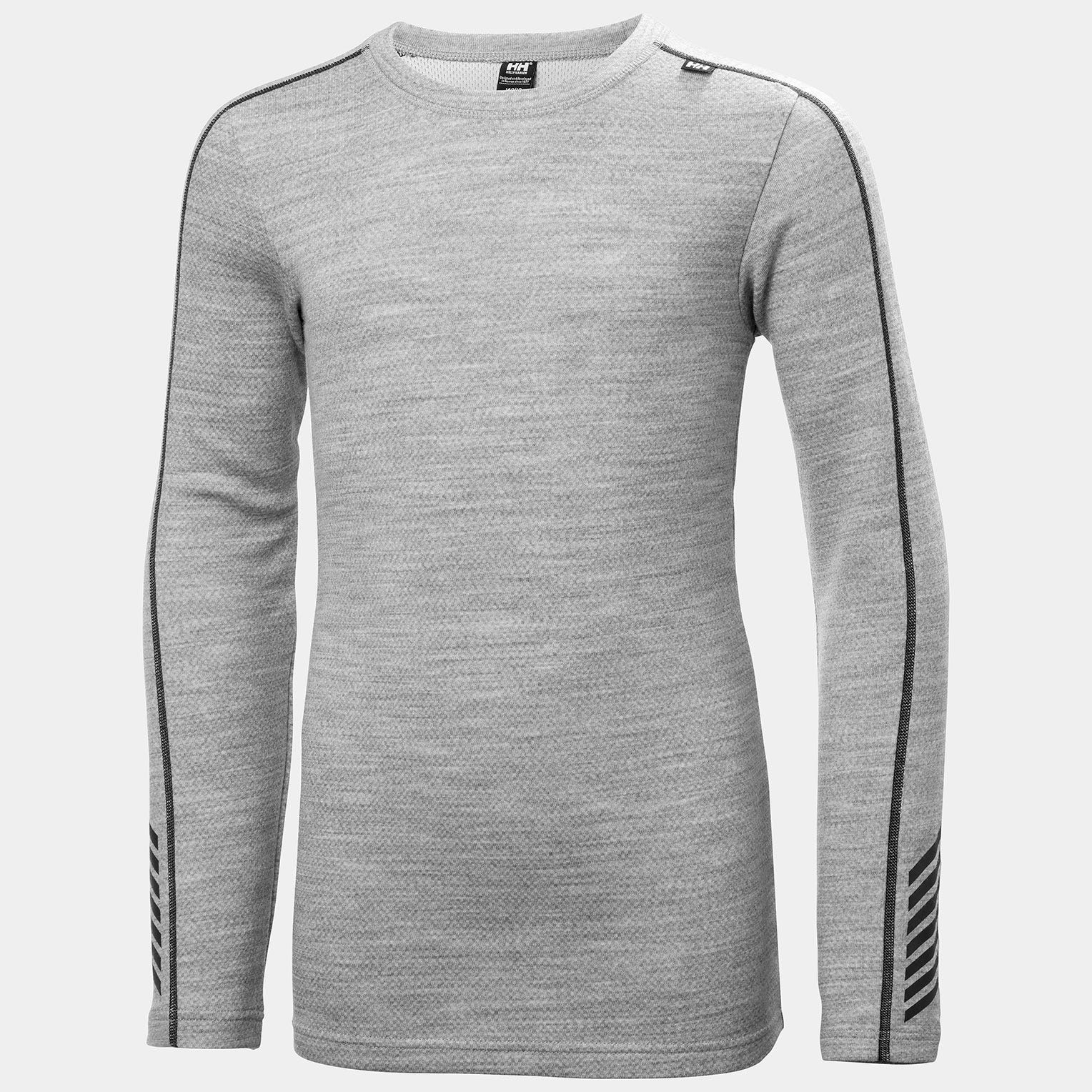 Juniors' LIFA® Merino Base Layer Crew Top - 949 GREY MELANGE
