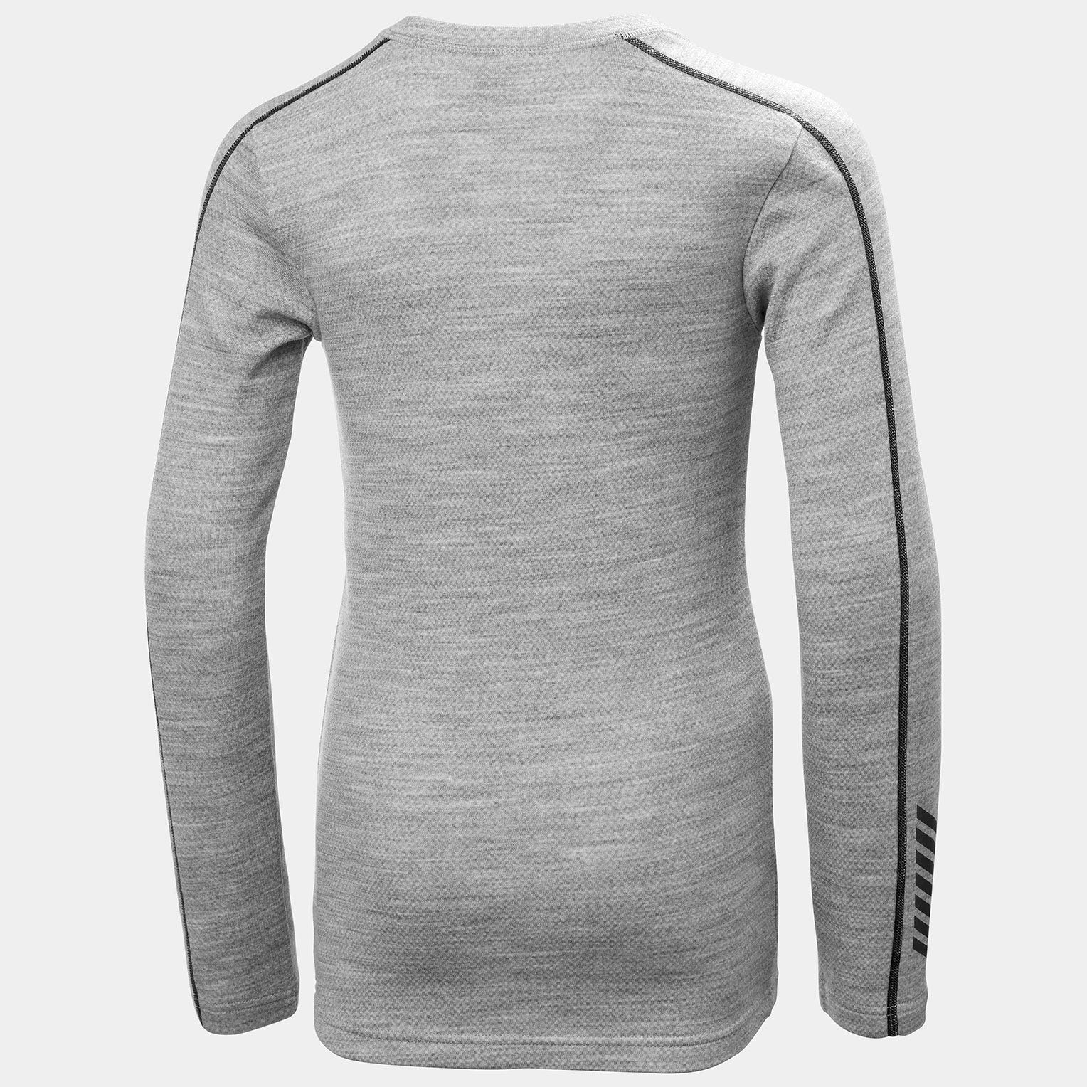 Juniors' LIFA® Merino Base Layer Crew Top - 949 GREY MELANGE