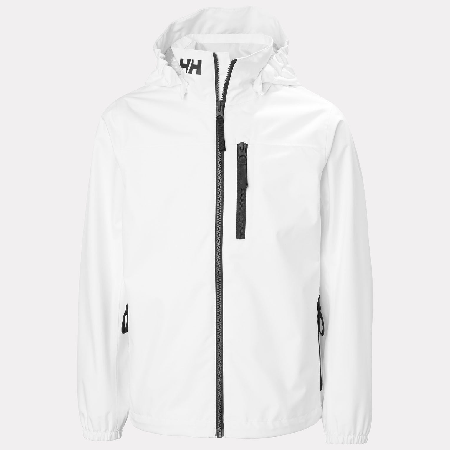 Juniors’ Crew Hooded Jacket - 002 WHITE