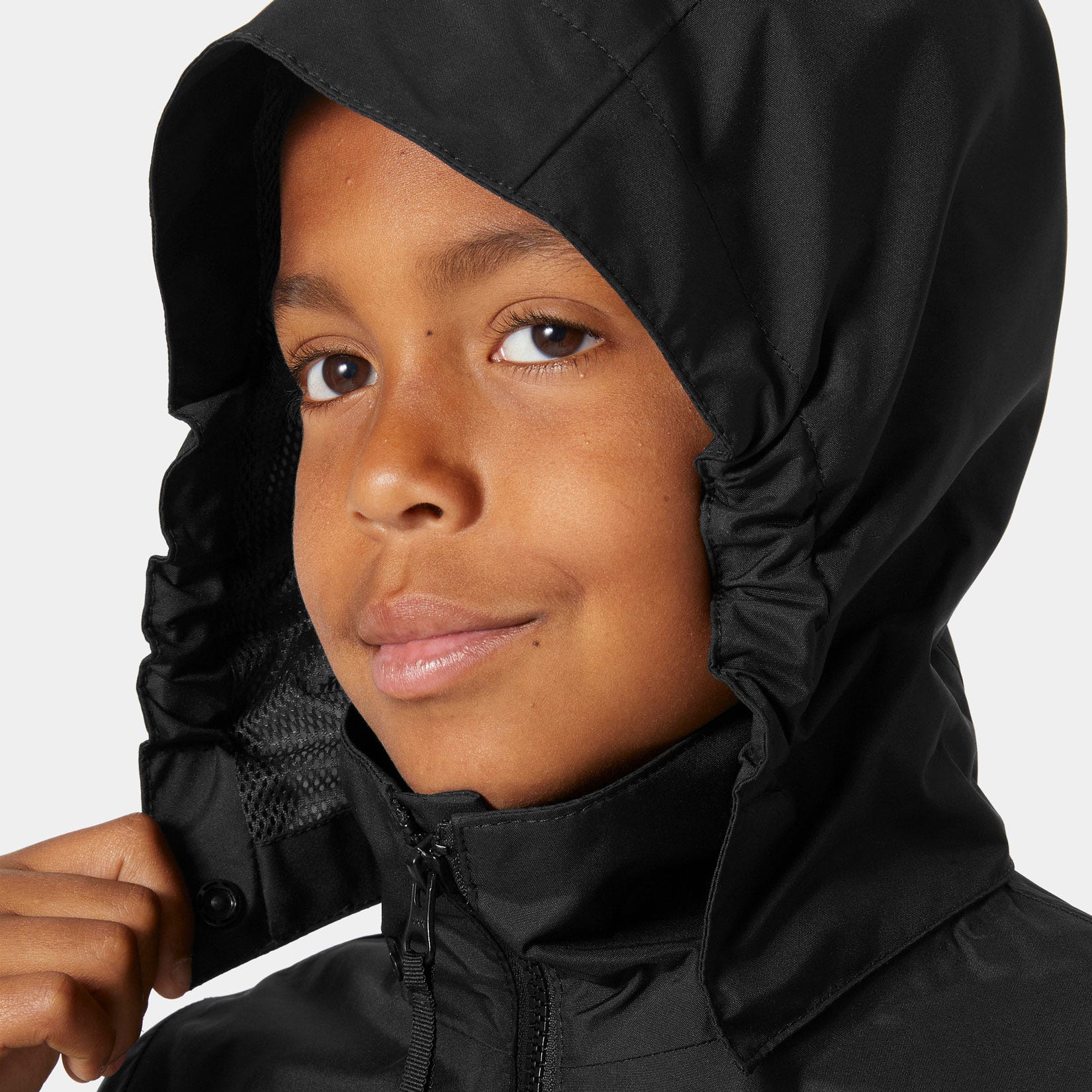 Juniors’ Crew Hooded Jacket - 991 BLACK