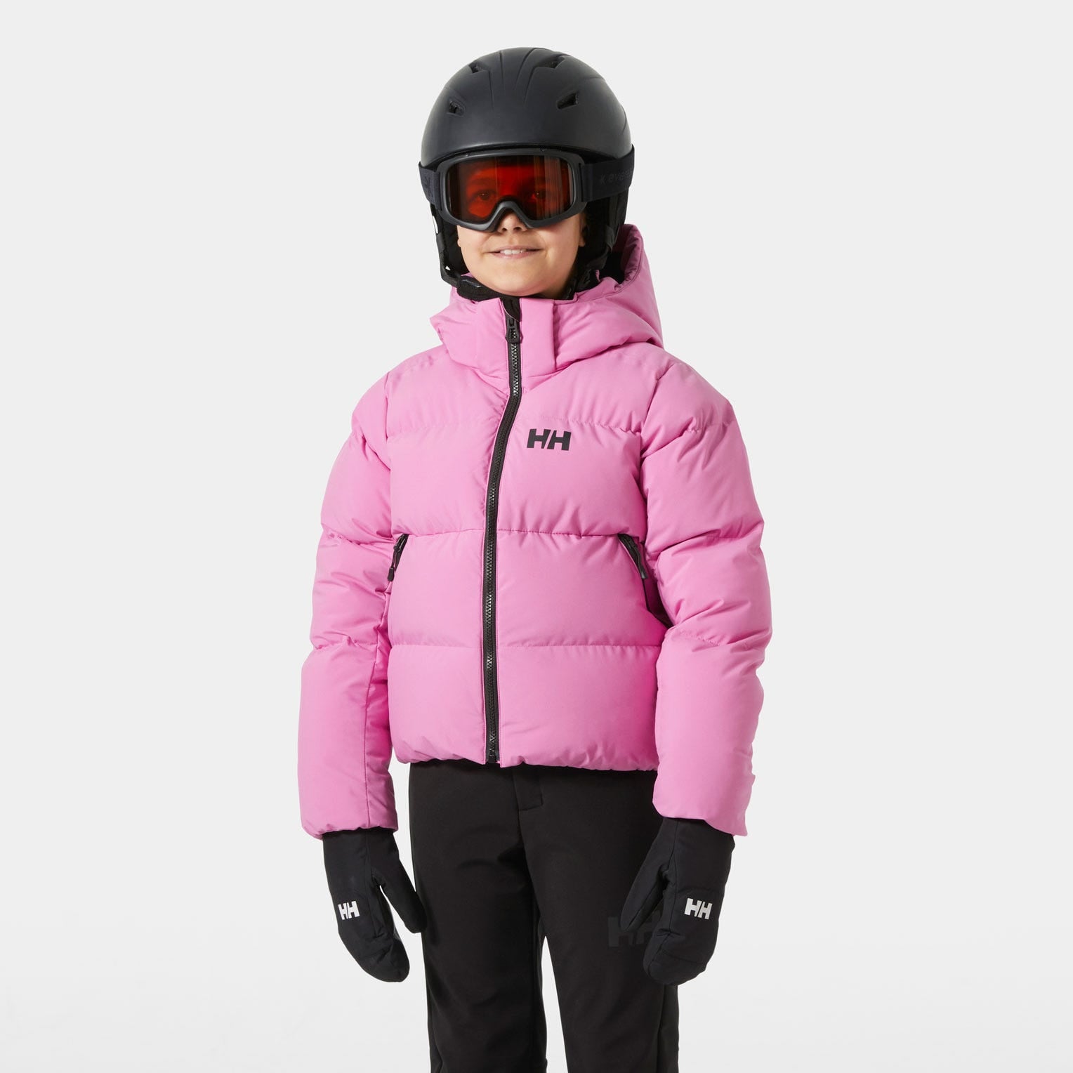 Juniors' Nora Short Puffy Ski Jacket - 089 META PINK