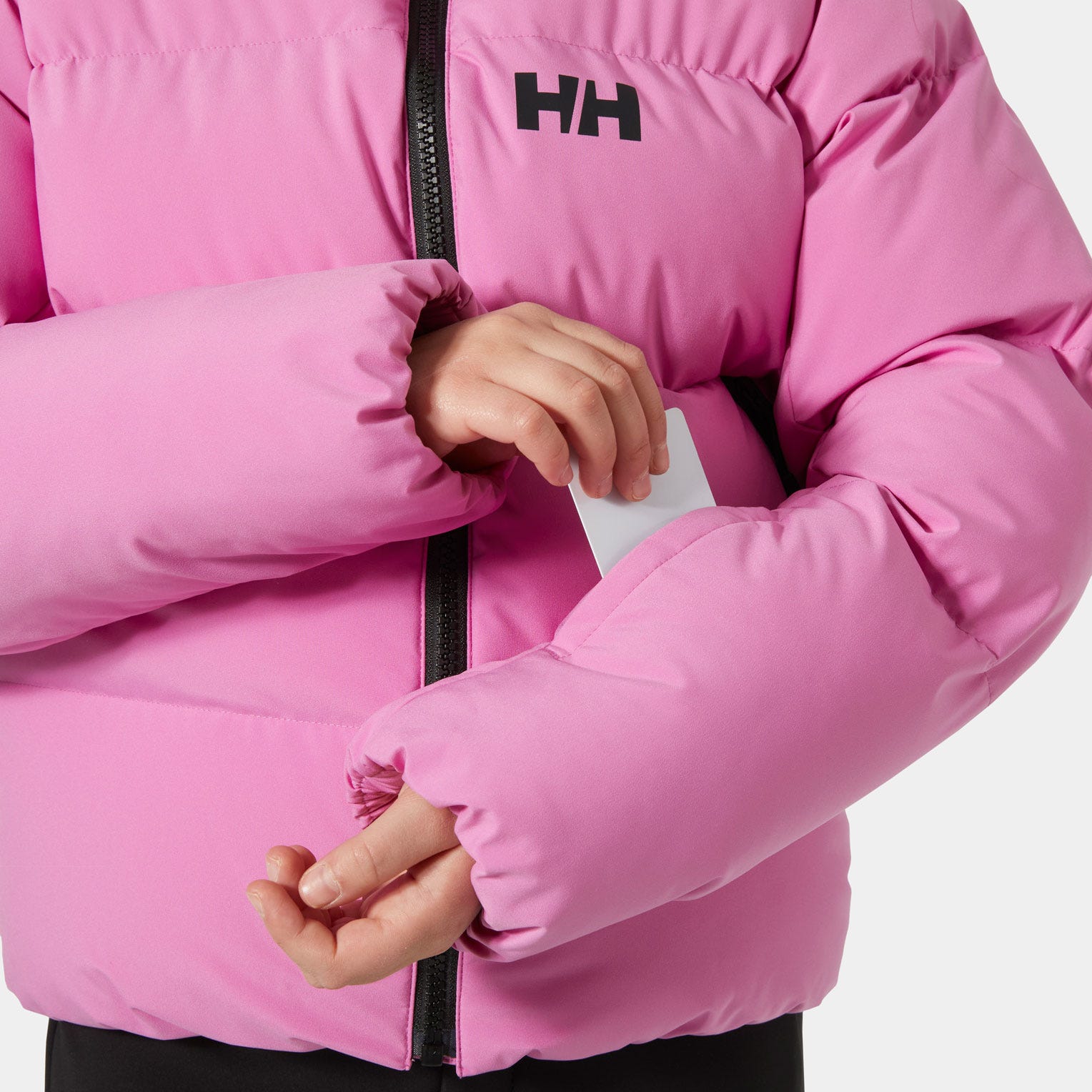 Juniors' Nora Short Puffy Ski Jacket - 089 META PINK