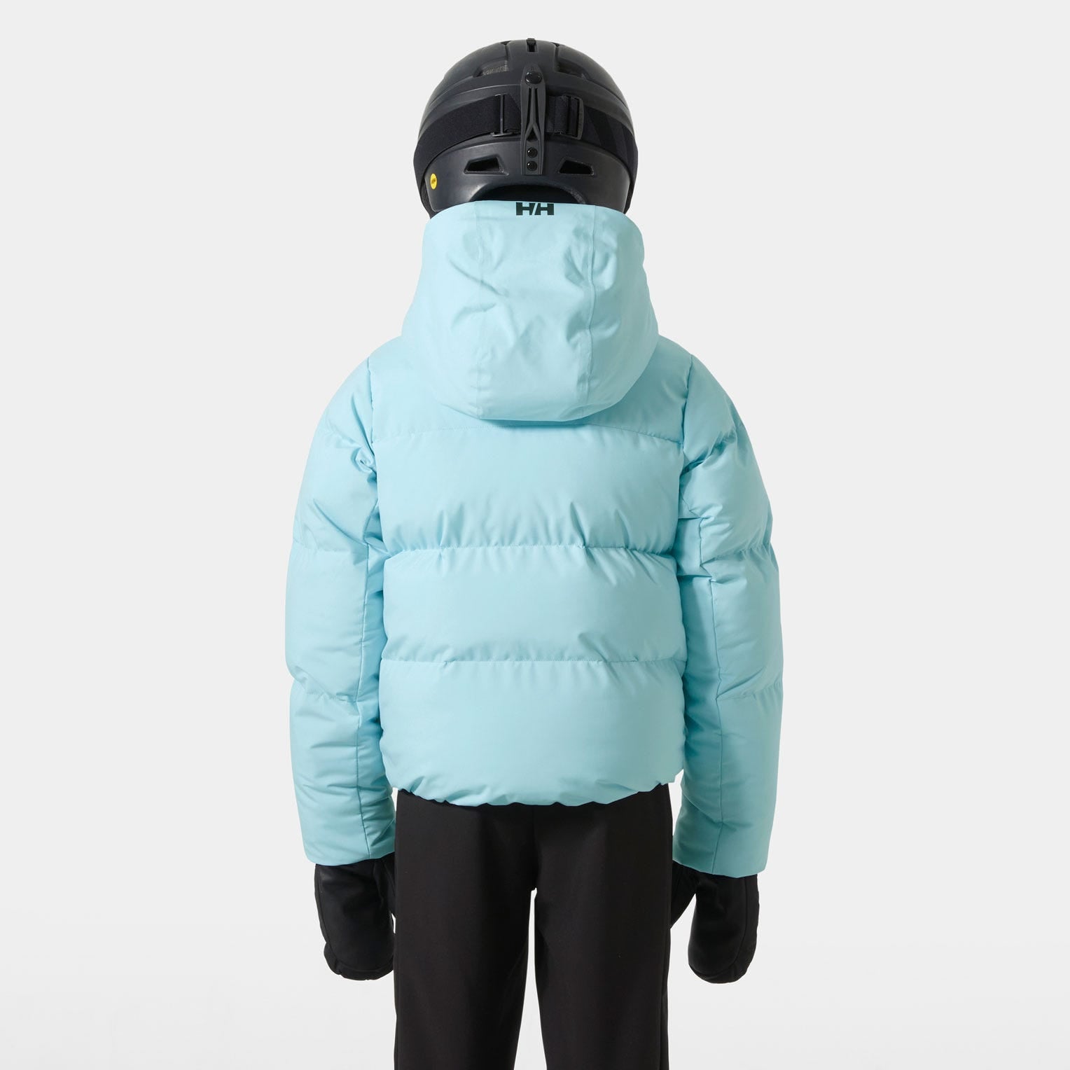 Juniors' Nora Short Puffy Ski Jacket - 607 LIGHT CYAN
