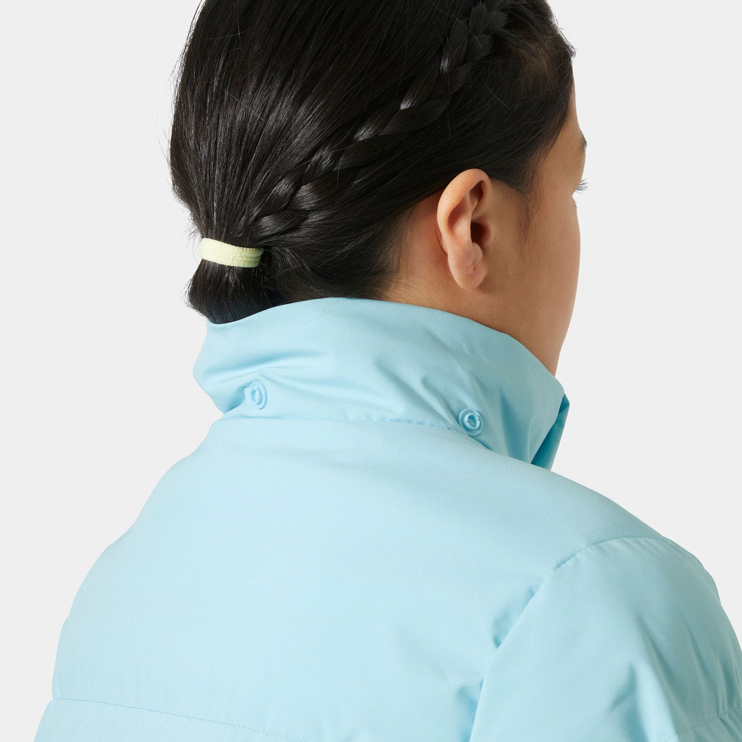 Juniors' Nora Short Puffy Ski Jacket - 607 LIGHT CYAN