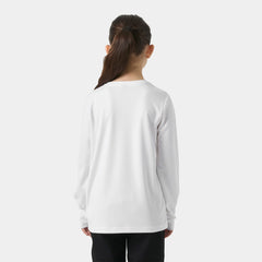 Juniors' HH Tech Long Sleeve Crew - 002 WHITE