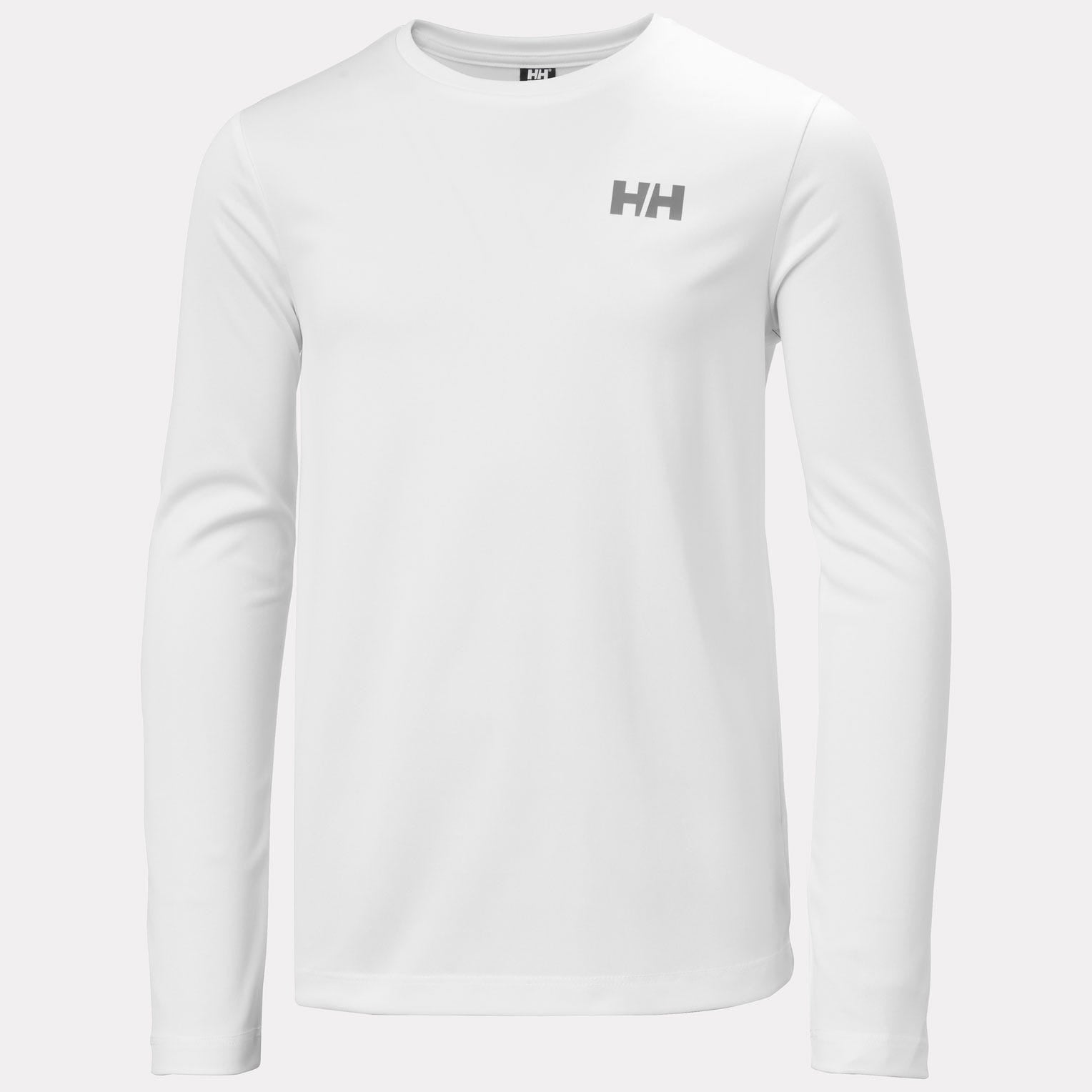 Juniors' HH Tech Long Sleeve Crew - 002 WHITE