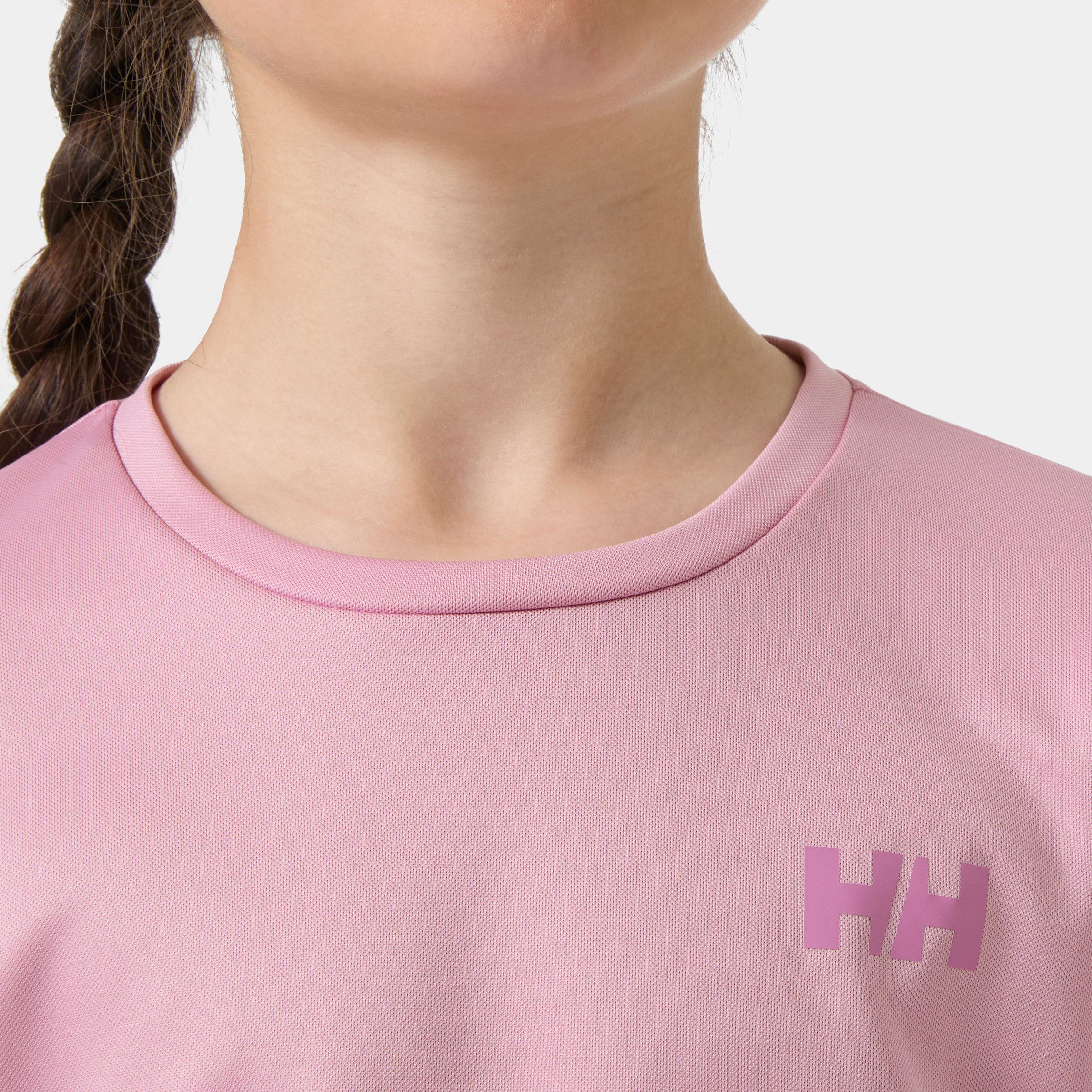 Juniors' HH Tech Long Sleeve Crew - 073 PINK LAVENDER