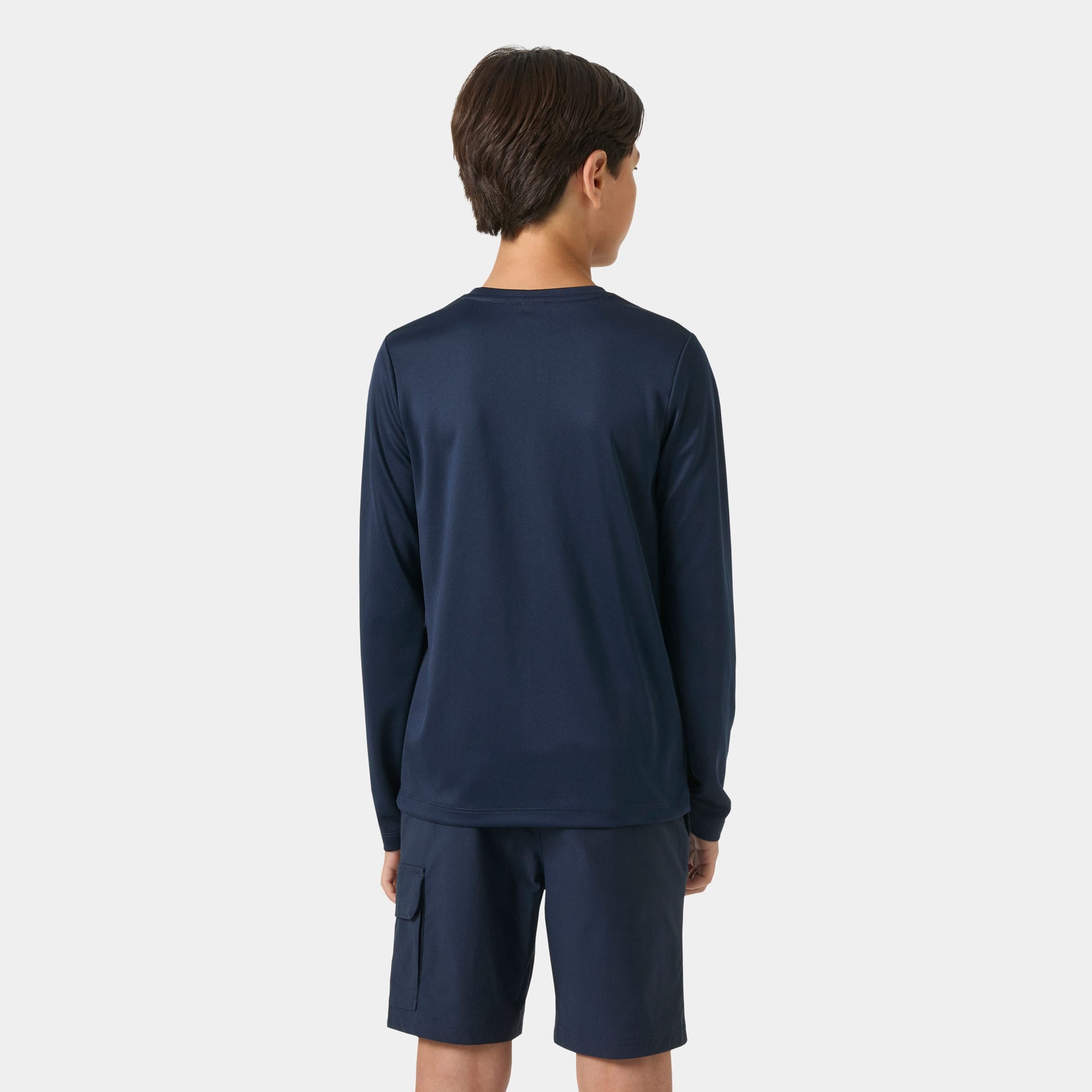 Juniors' HH Tech Long Sleeve Crew - 598 NAVY
