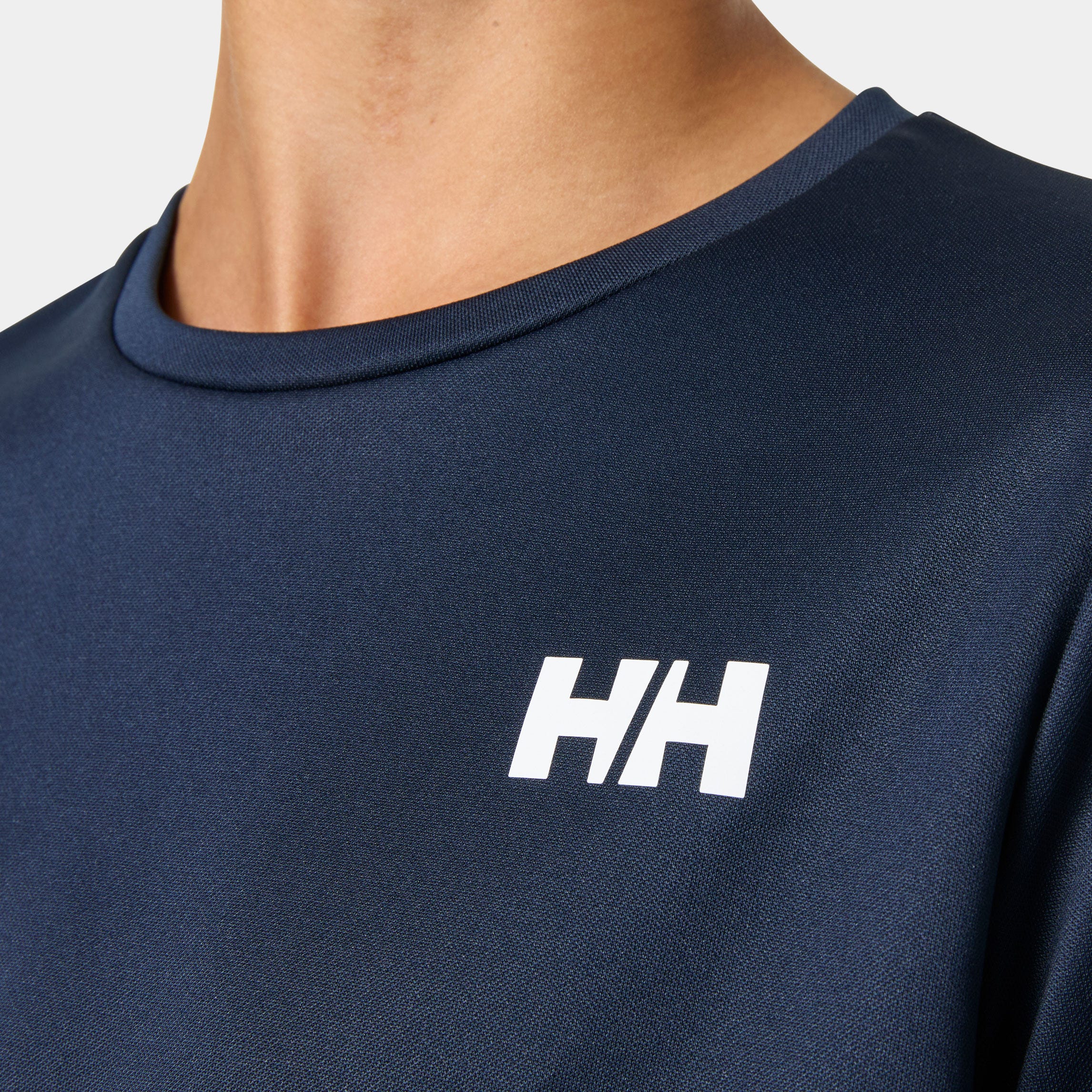 Juniors' HH Tech Long Sleeve Crew - 598 NAVY