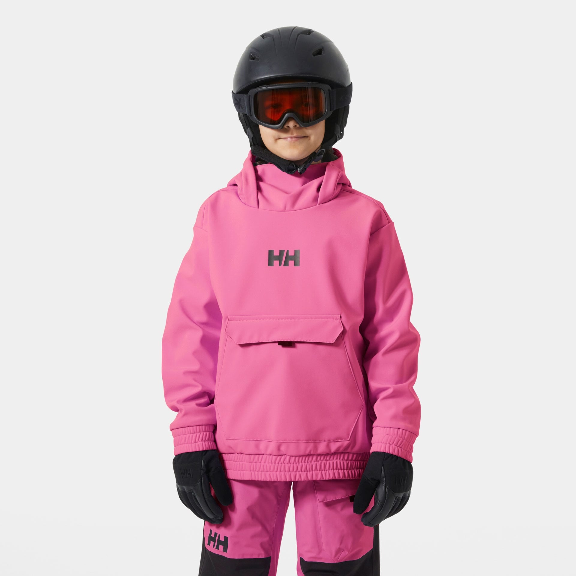 Juniors' Powder Softshell Hoodie - 074 HOT PINK