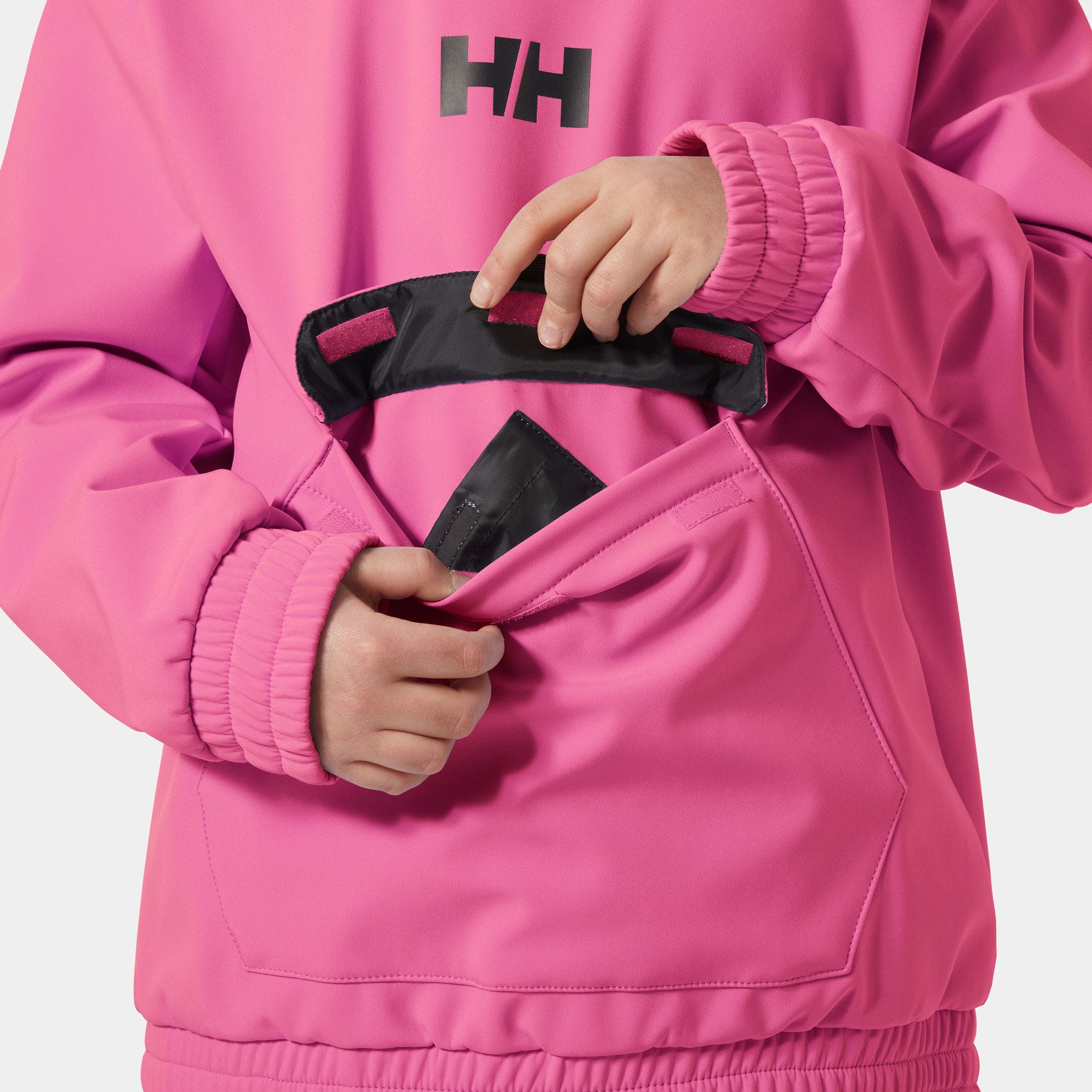 Juniors' Powder Softshell Hoodie - 074 HOT PINK