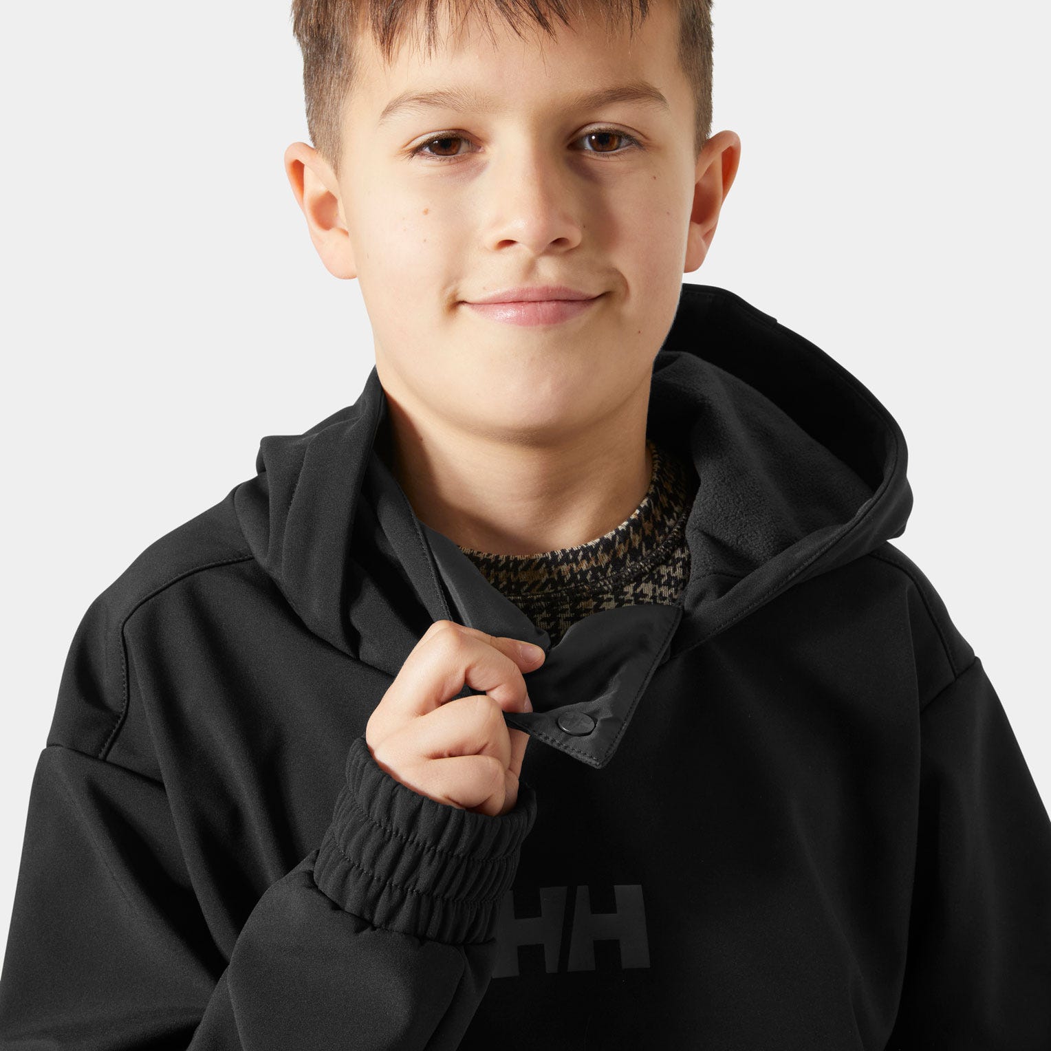 Juniors' Powder Softshell Hoodie - 990 BLACK