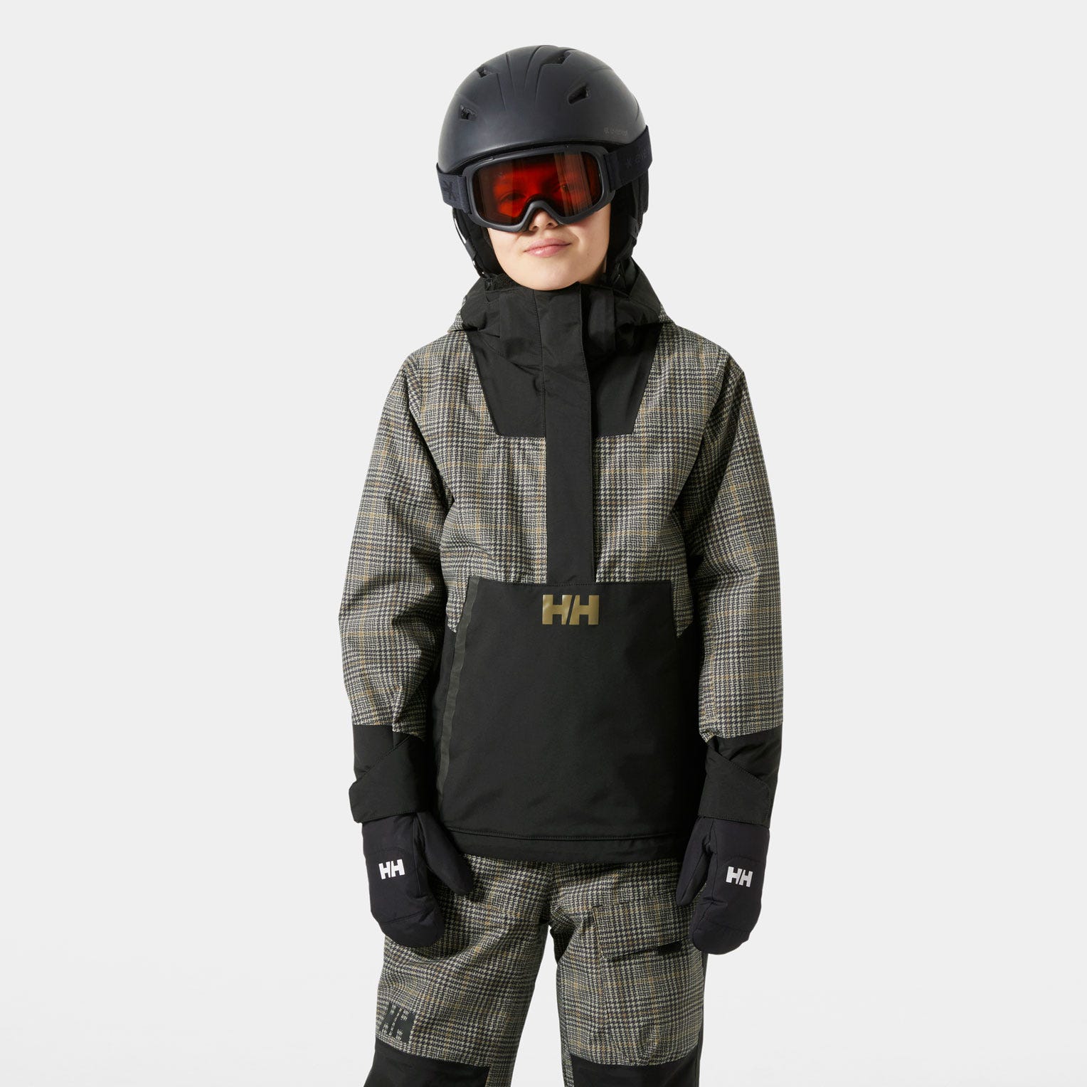 Juniors' Ride Anorak - 990 BLACK BROXBURN AOP