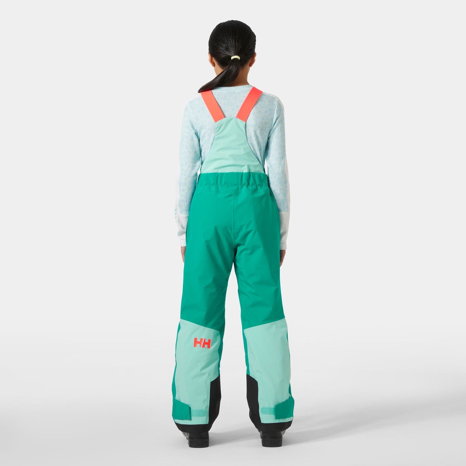 Junior Girls’ Stellar Bib Pants - 466 SIGNAL GREEN