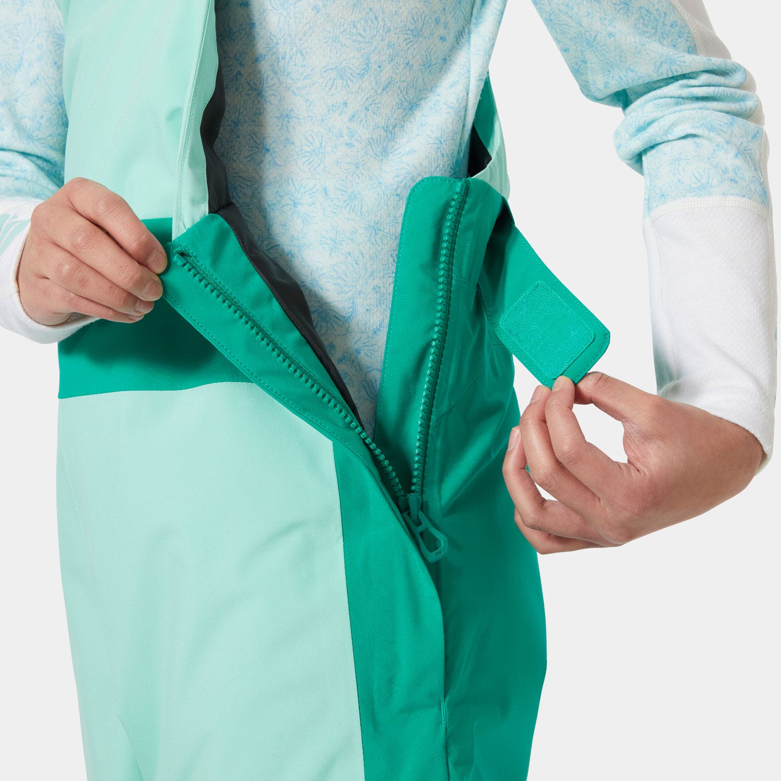 Junior Girls’ Stellar Bib Pants - 466 SIGNAL GREEN