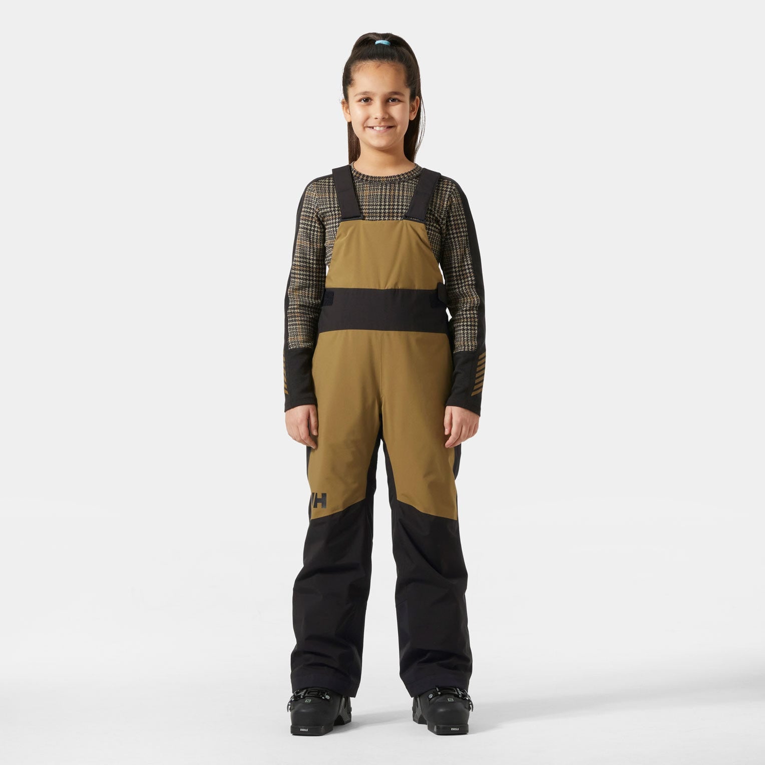 Junior Girls’ Stellar Bib Pants - 718 SEPIA