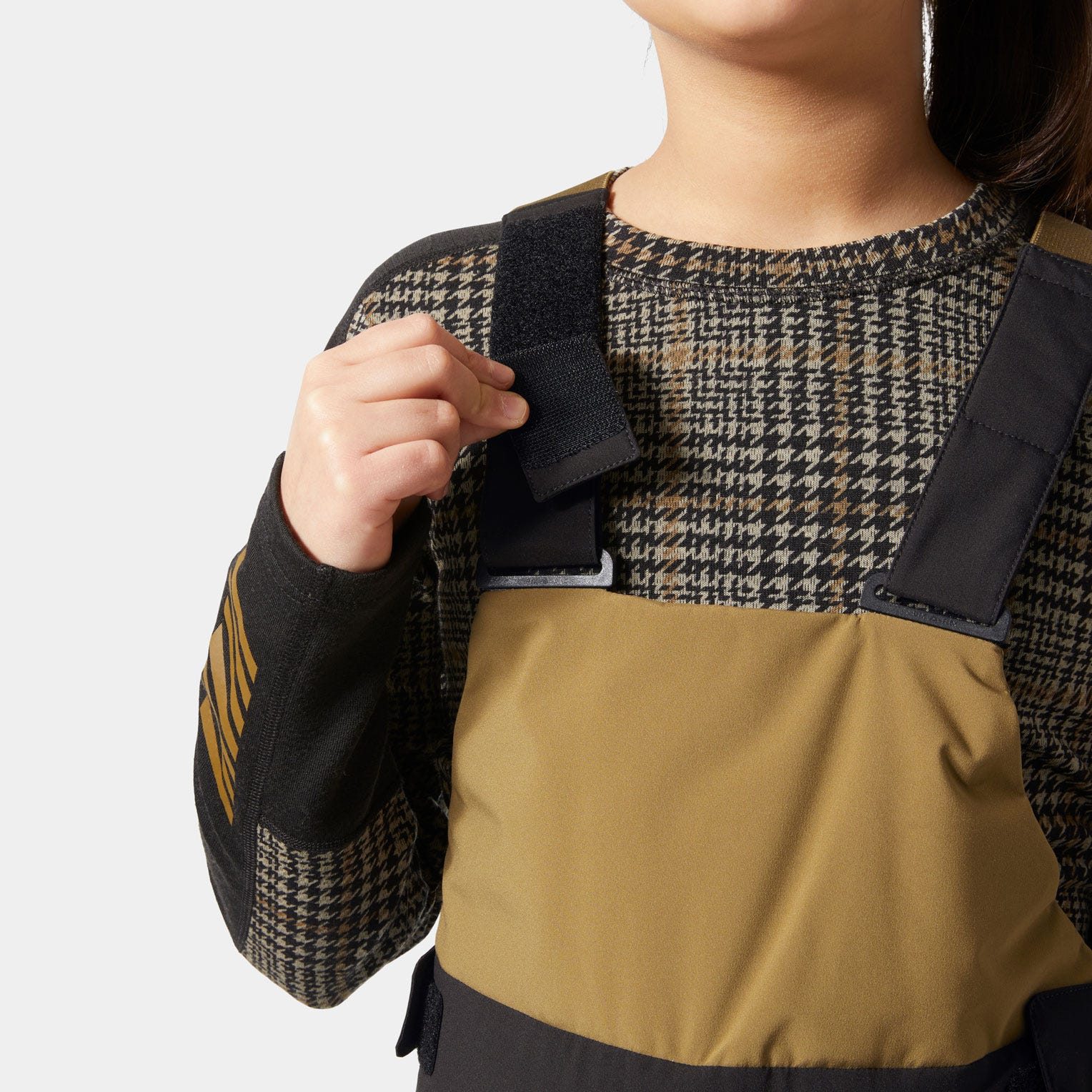 Junior Girls’ Stellar Bib Pants - 718 SEPIA