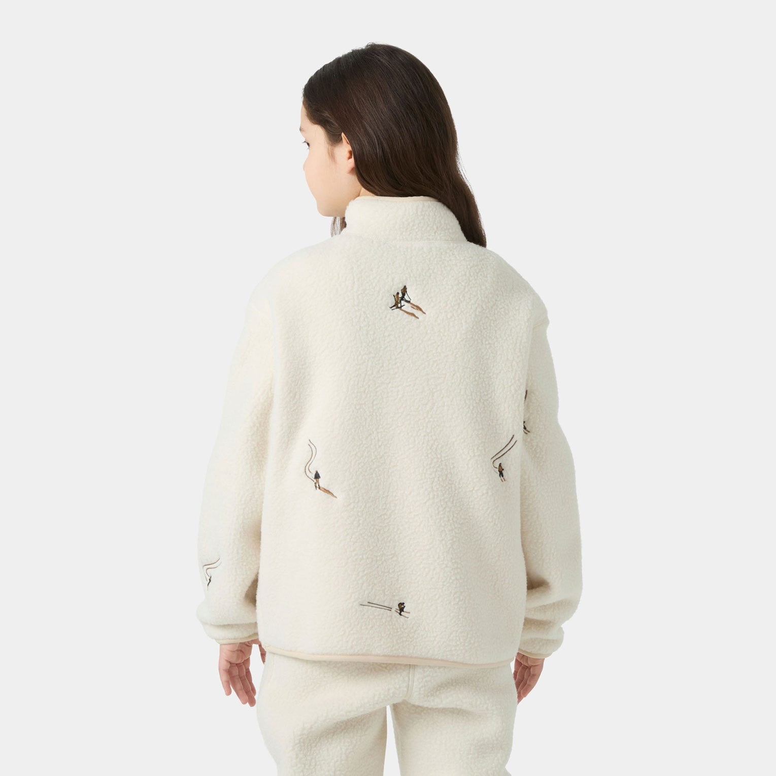 Juniors' Frosty Pile Sweater - 035 CREAM EMB